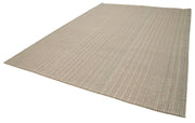 Vintage Flatweave Rug Handmade Area Rug 9'5''x12'5'' – Cotton Wool Carpet
