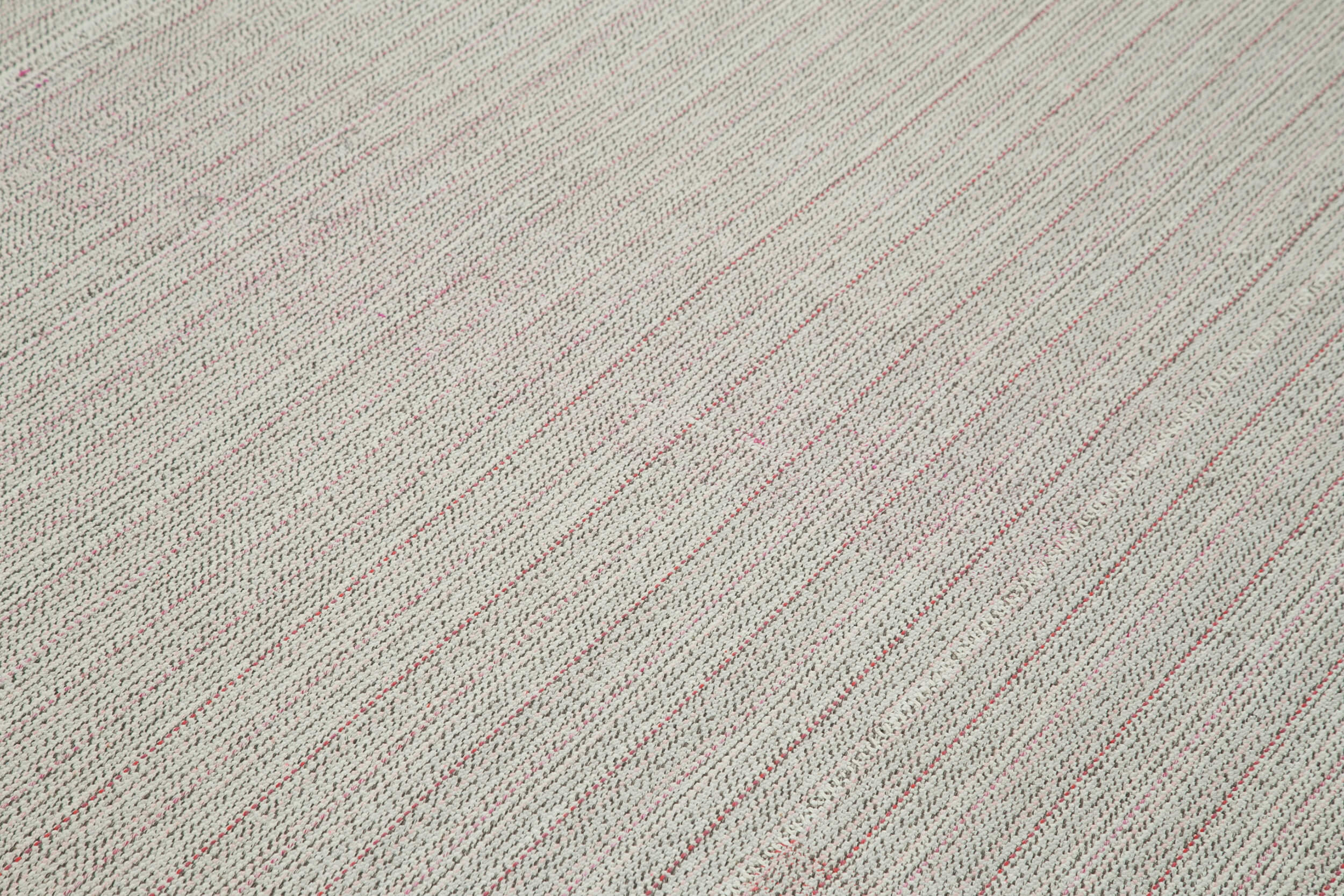 Vintage Flatweave Rug - Handmade Area Rug Cotton Wool Carpet 8'11" x 12'2" Beige