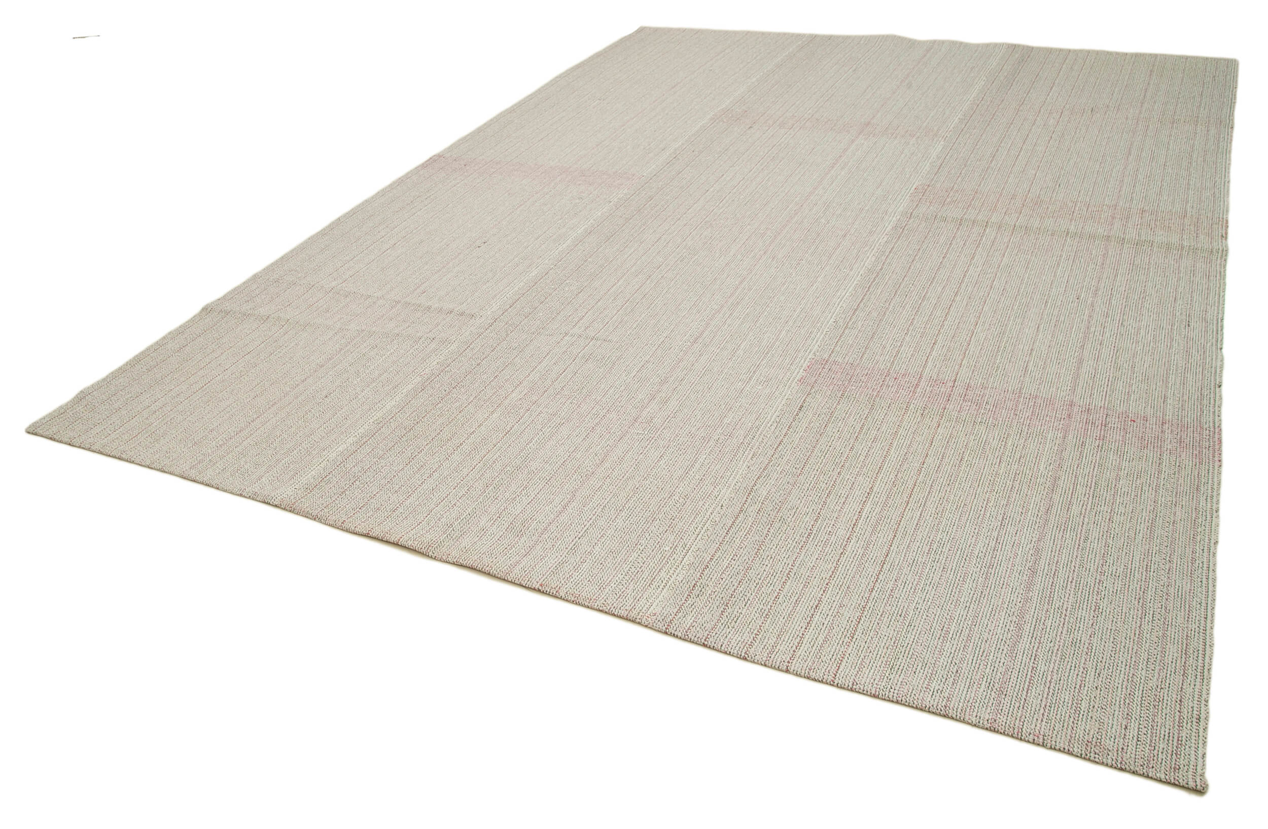 Vintage Flatweave Rug – Handmade Area Rug Cotton Wool Beige Flatweave Carpet 9'x12'