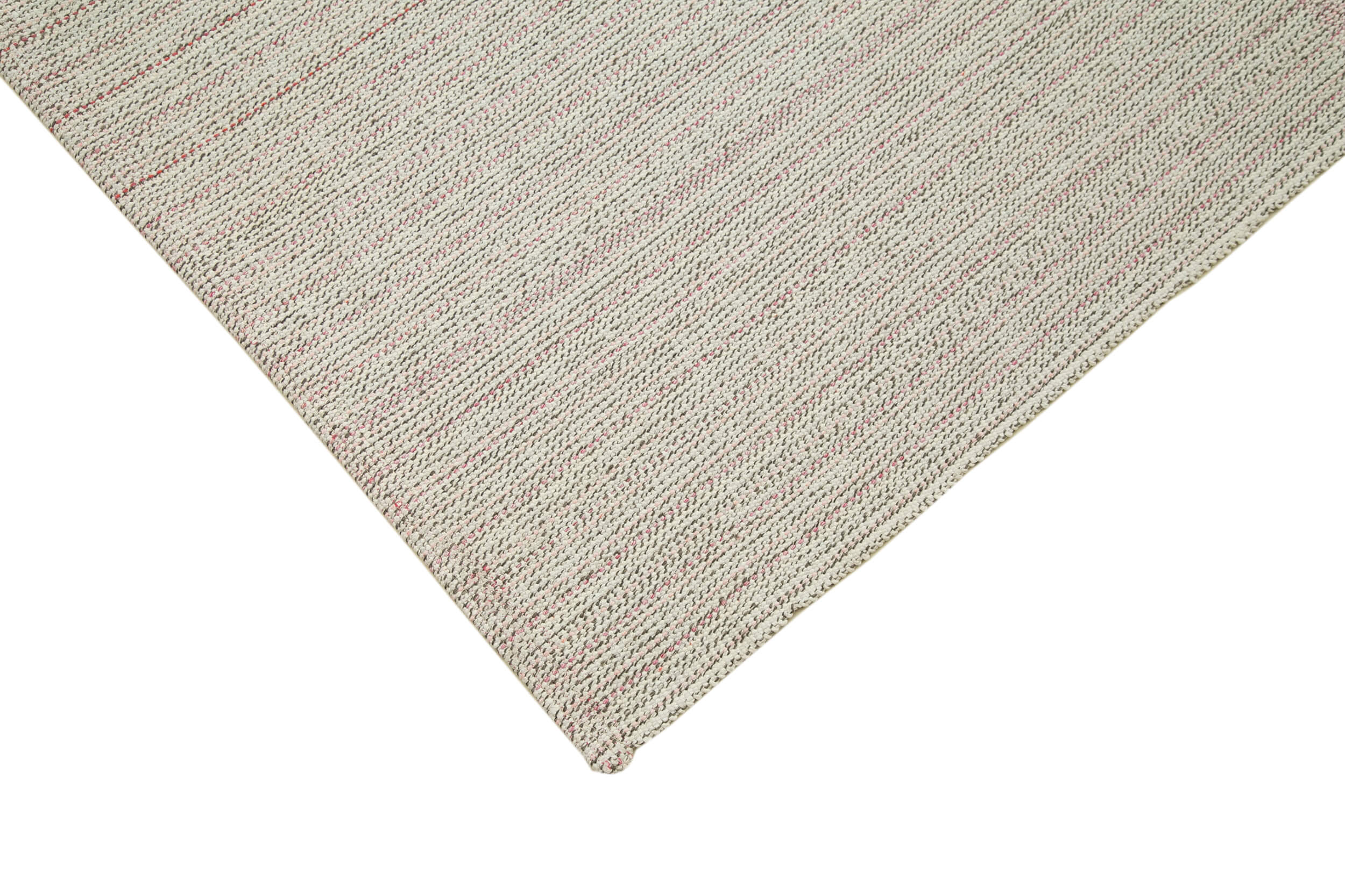 Vintage Flatweave Rug – Handmade Area Rug Cotton Wool Beige Flatweave Carpet 9'x12'