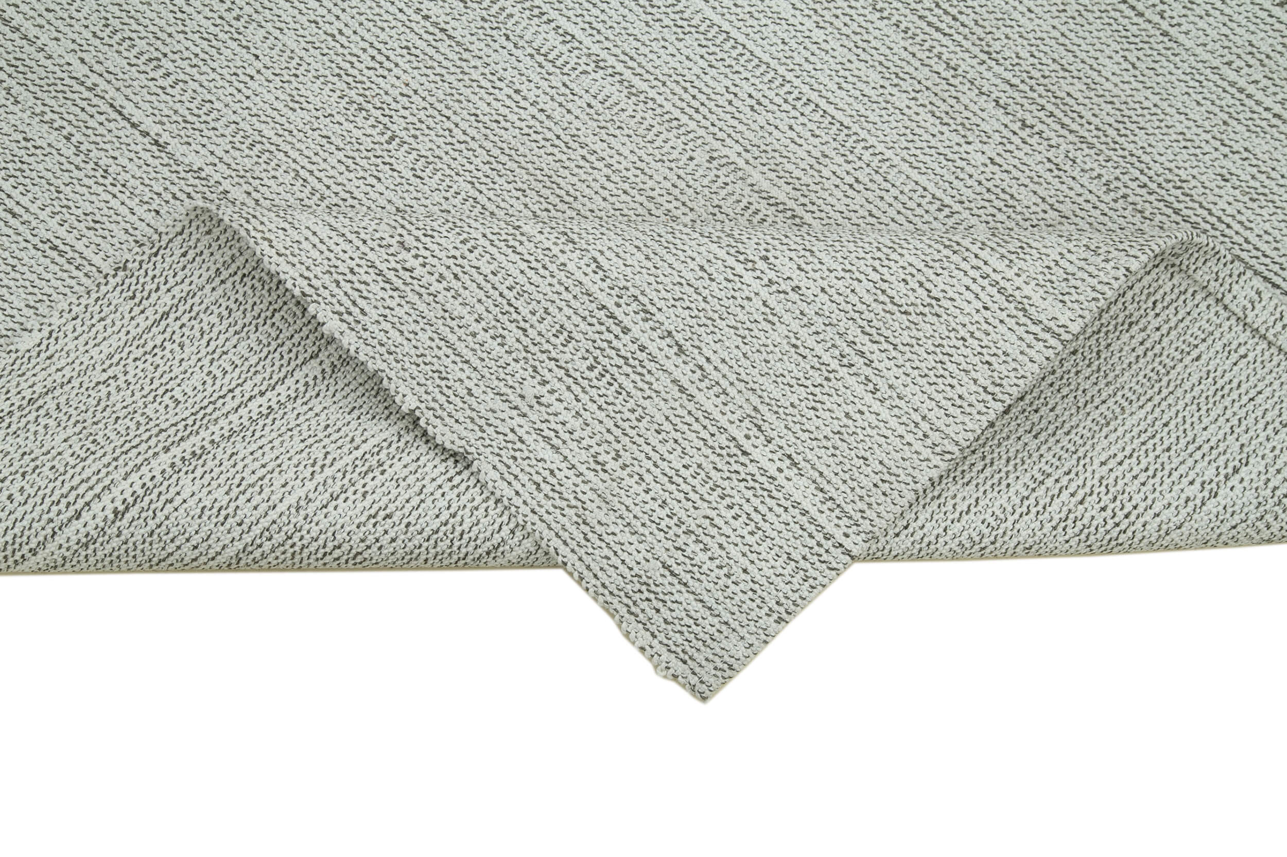 Vintage Flatweave Rug – Hand Woven Area Rug | Cotton Wool Carpet 3'4''x7'9''