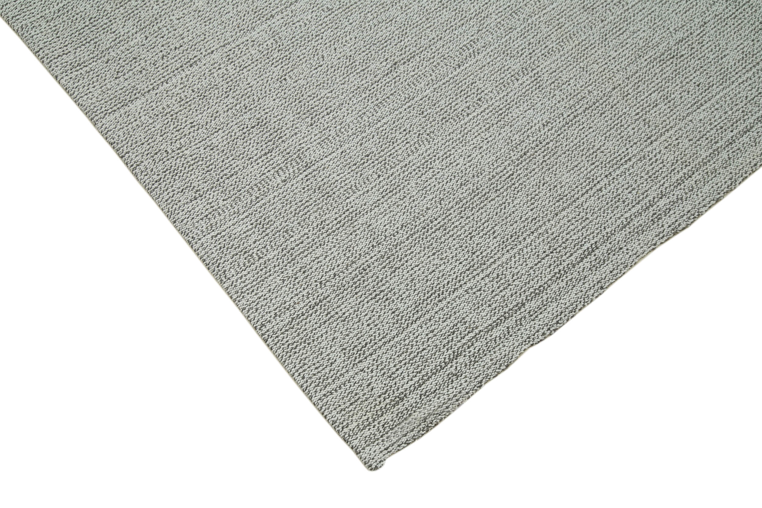 Vintage Flatweave Rug – Handmade Area Rug 6'9''x10'1'' Beige Cotton Wool Blend