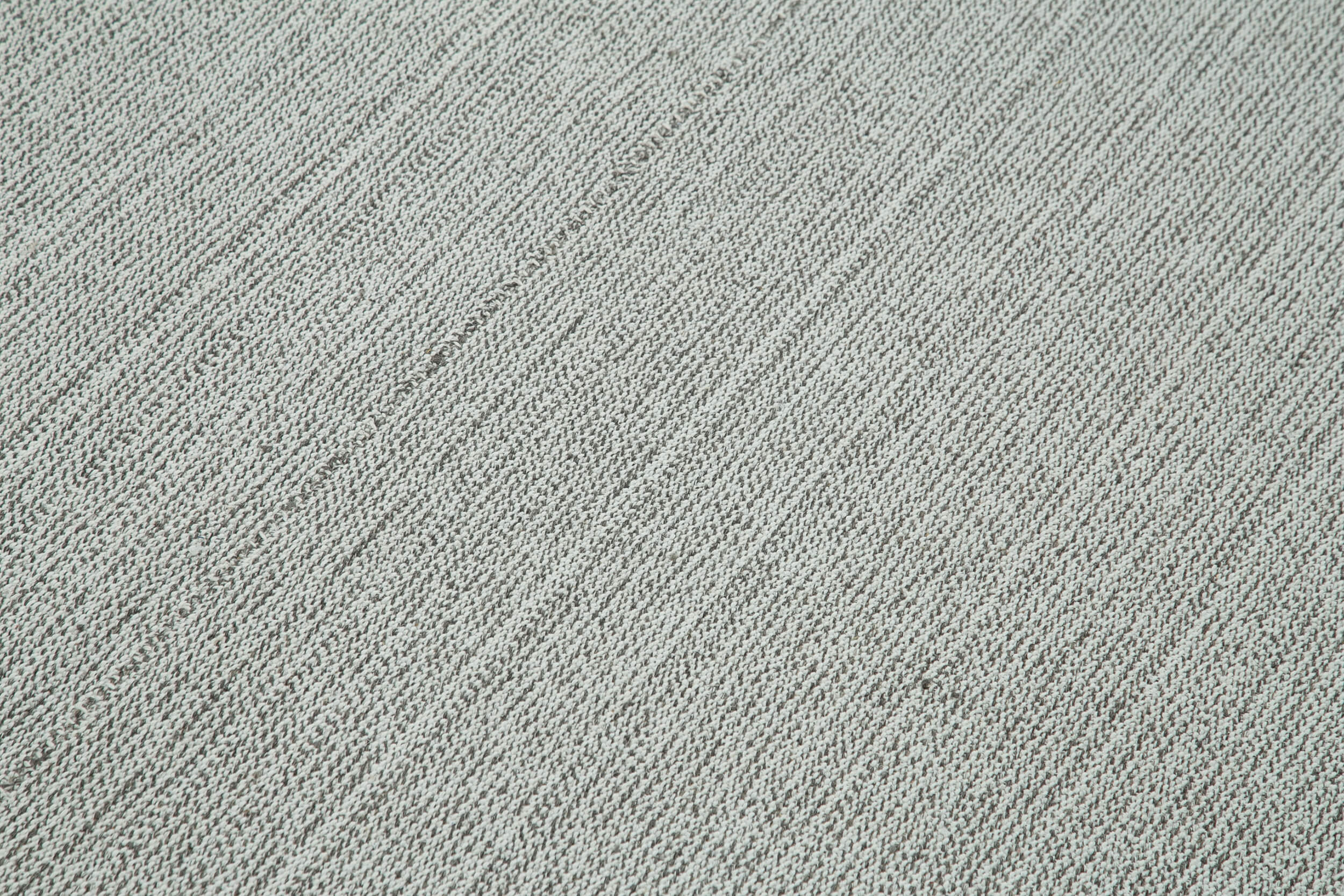 Vintage Flatweave Rug – Handmade Area Rug 6'9''x10'1'' Beige Cotton Wool Blend