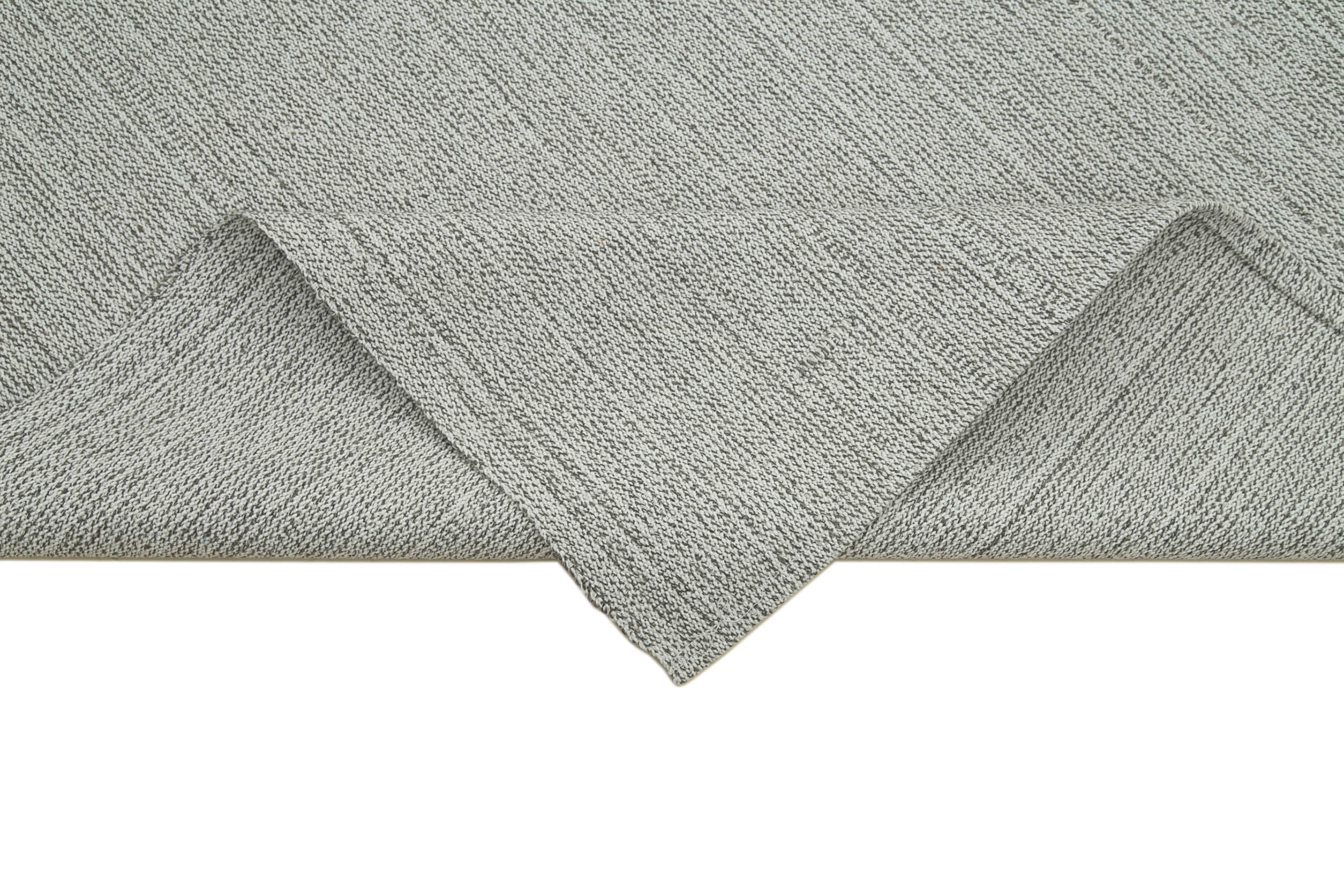 Vintage Flatweave Rug – Handmade Area Rug 6'9''x10'1'' Beige Cotton Wool Blend