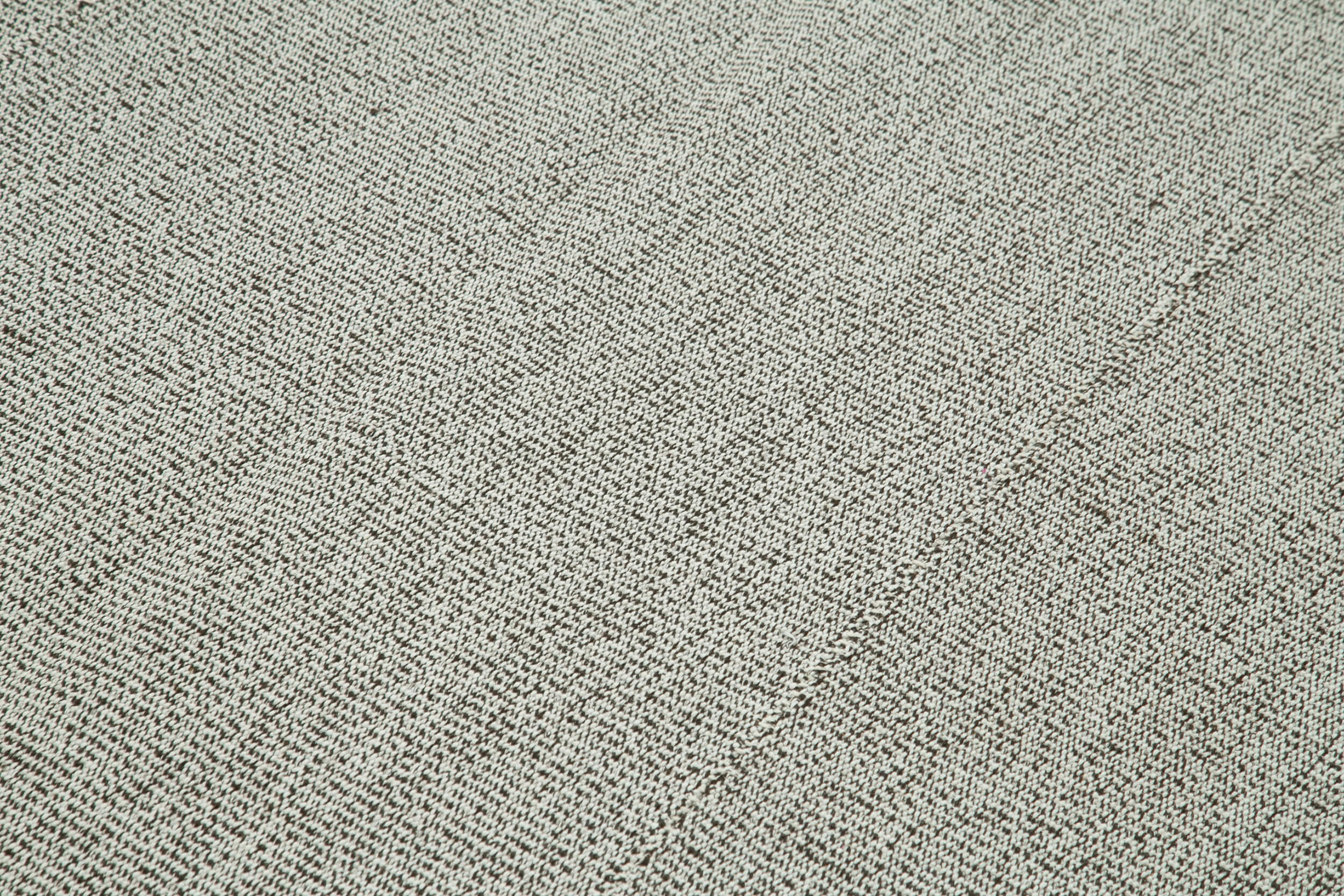 Vintage Flatweave Rug – Handmade Area Rug Grey Wool Carpet 6'5'' x 8'11''