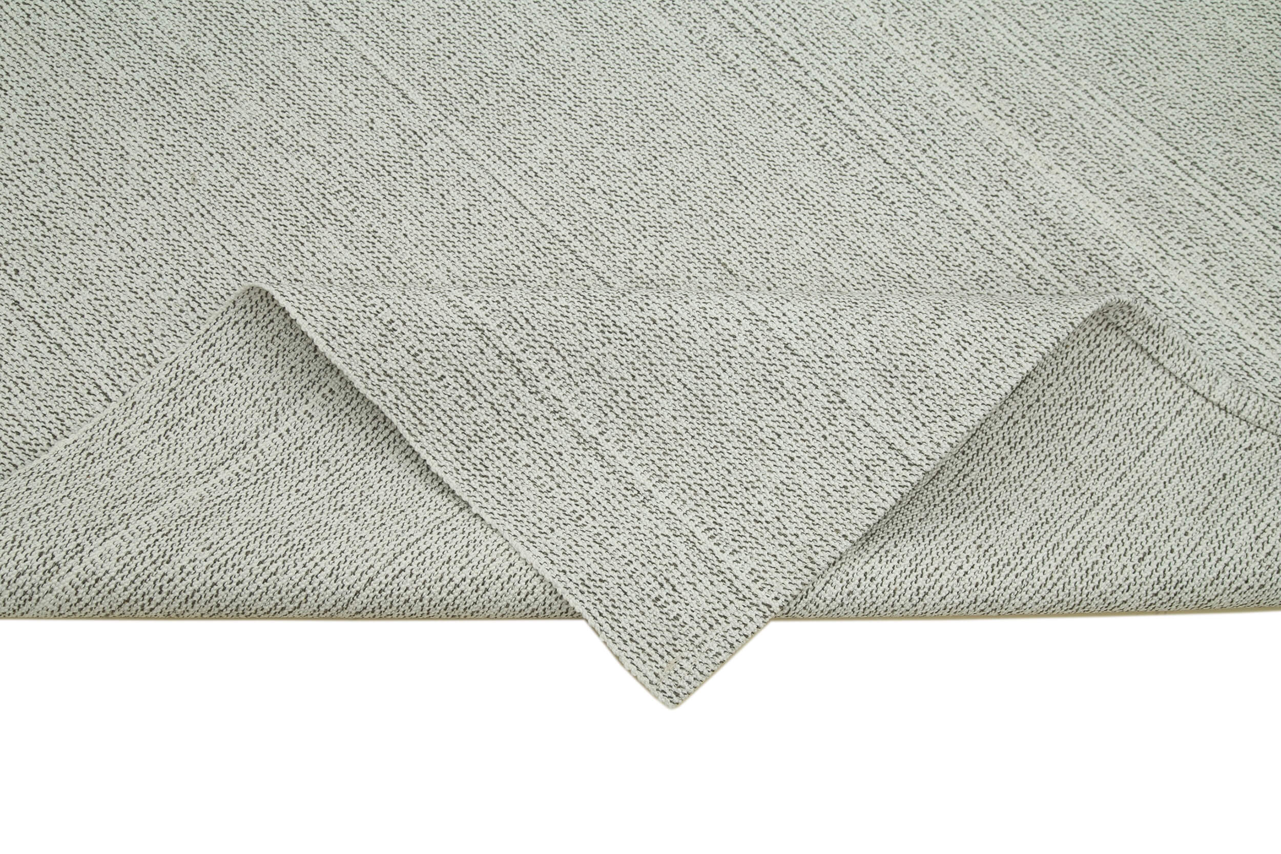 Vintage Flatweave Rug - Handmade Cotton Wool Area Rug 6'8''x9'8'' Beige Carpet