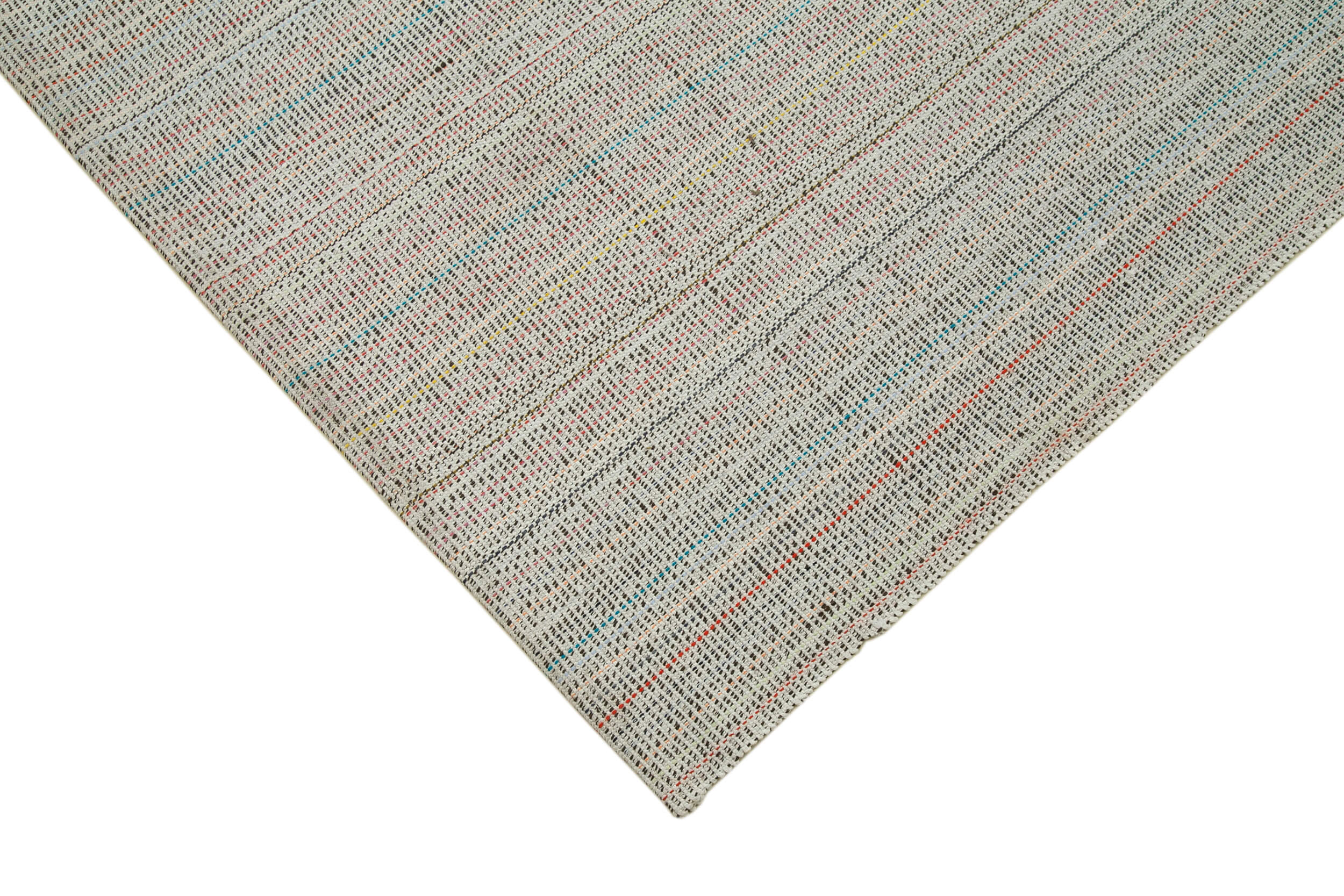 Vintage Flatweave Rug - Handmade Area Rug 6'9''x10'0'' | Durable Cotton Wool Carpet