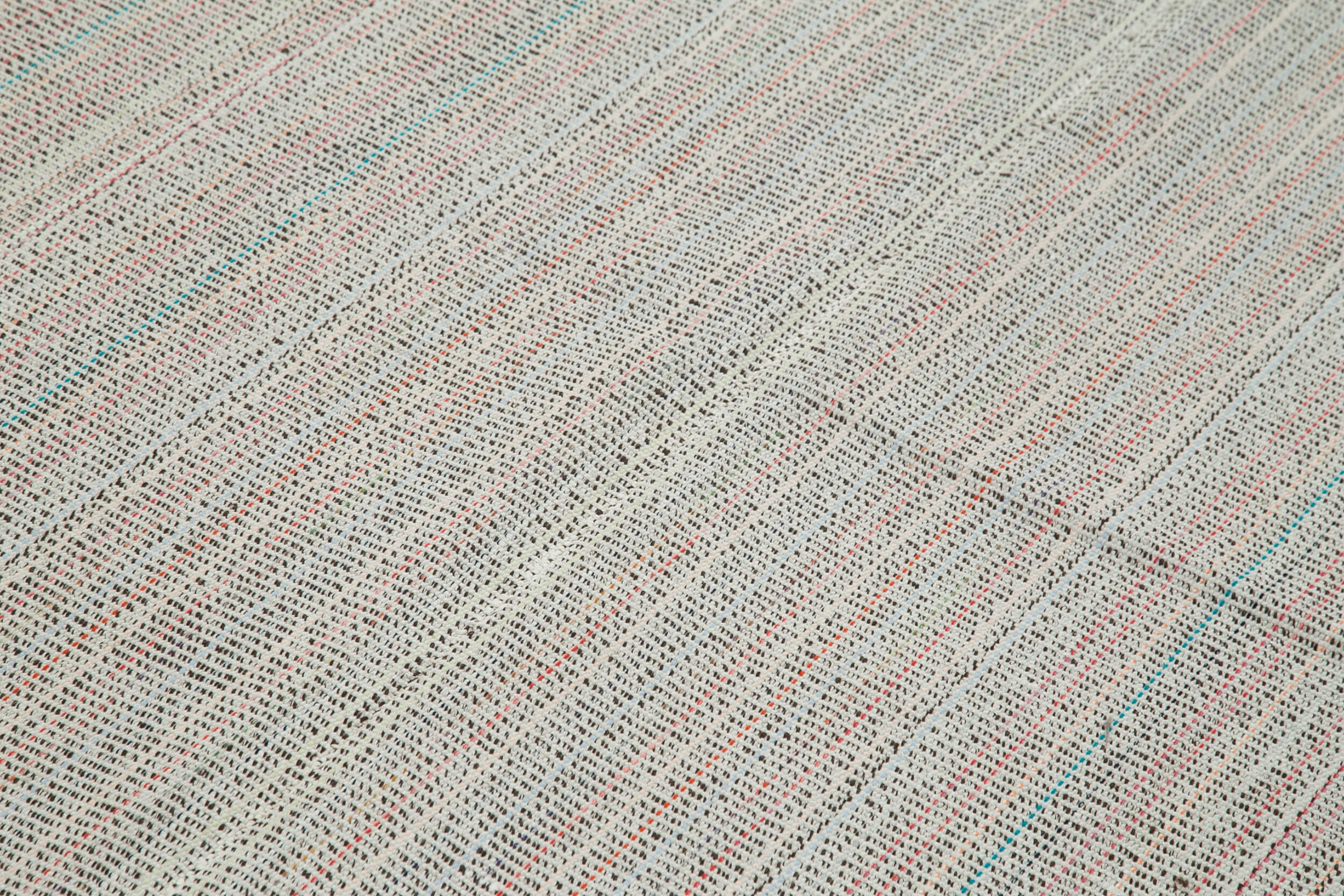 Vintage Flatweave Rug - Handmade Area Rug 6'9''x10'0'' | Durable Cotton Wool Carpet