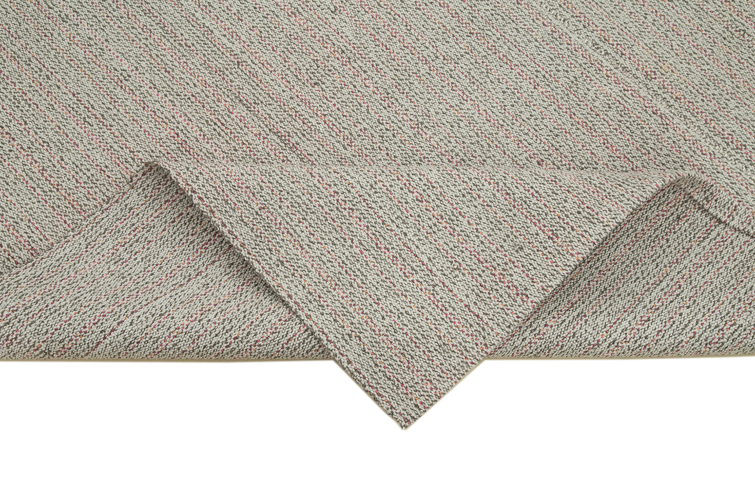 Vintage Flatweave Rug – Handmade Area Rug 5'11''x9'6'' | Soft Wool Cotton Carpet