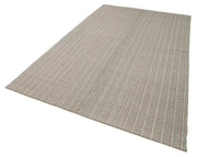 Vintage Flatweave Rug - Handmade Turkish Rug With Durable Wool & Soft Cotton Fibers 6'3''x10'4''