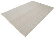 Vintage Flatweave Rug – Handmade Area Rug Cotton Wool Carpet 5'11''x8'10''