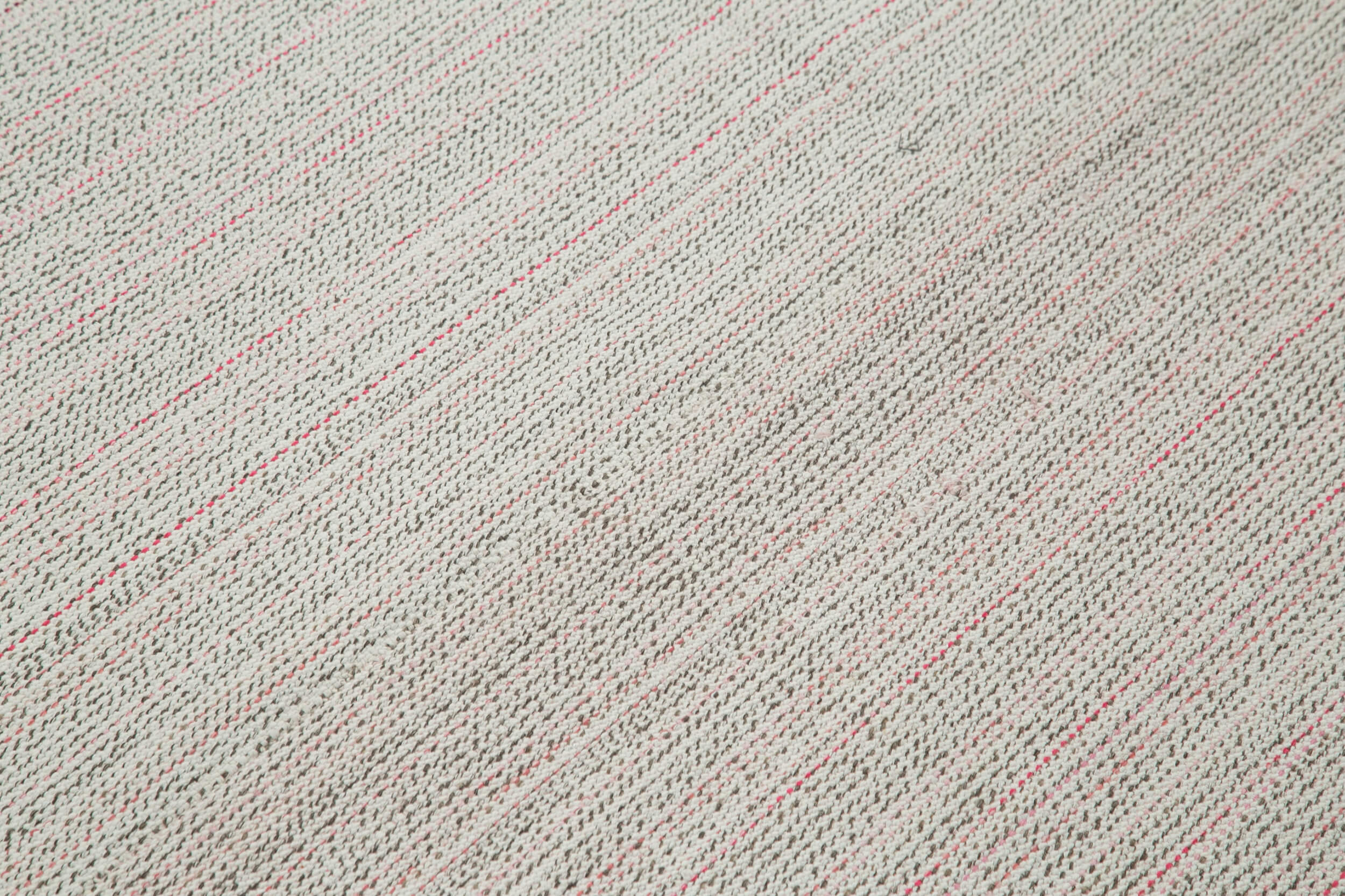 Vintage Flatweave Rug – Handmade Area Rug Cotton Wool Carpet 5'11''x8'10''