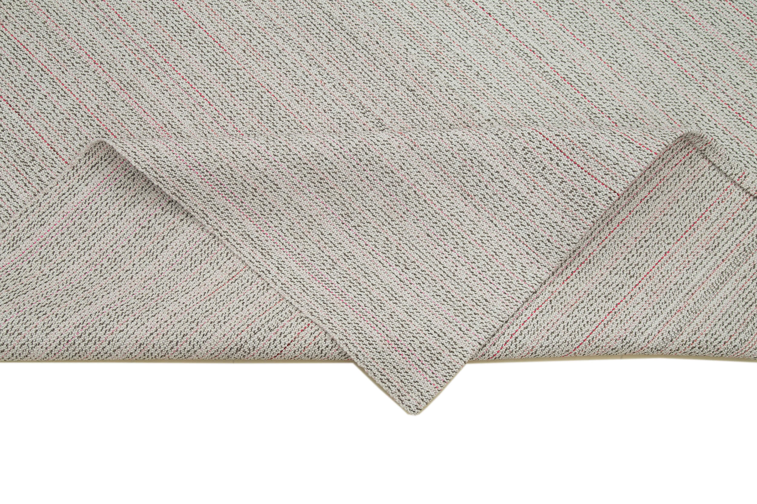 Vintage Flatweave Rug – Handmade Area Rug Cotton Wool Carpet 5'11''x8'10''