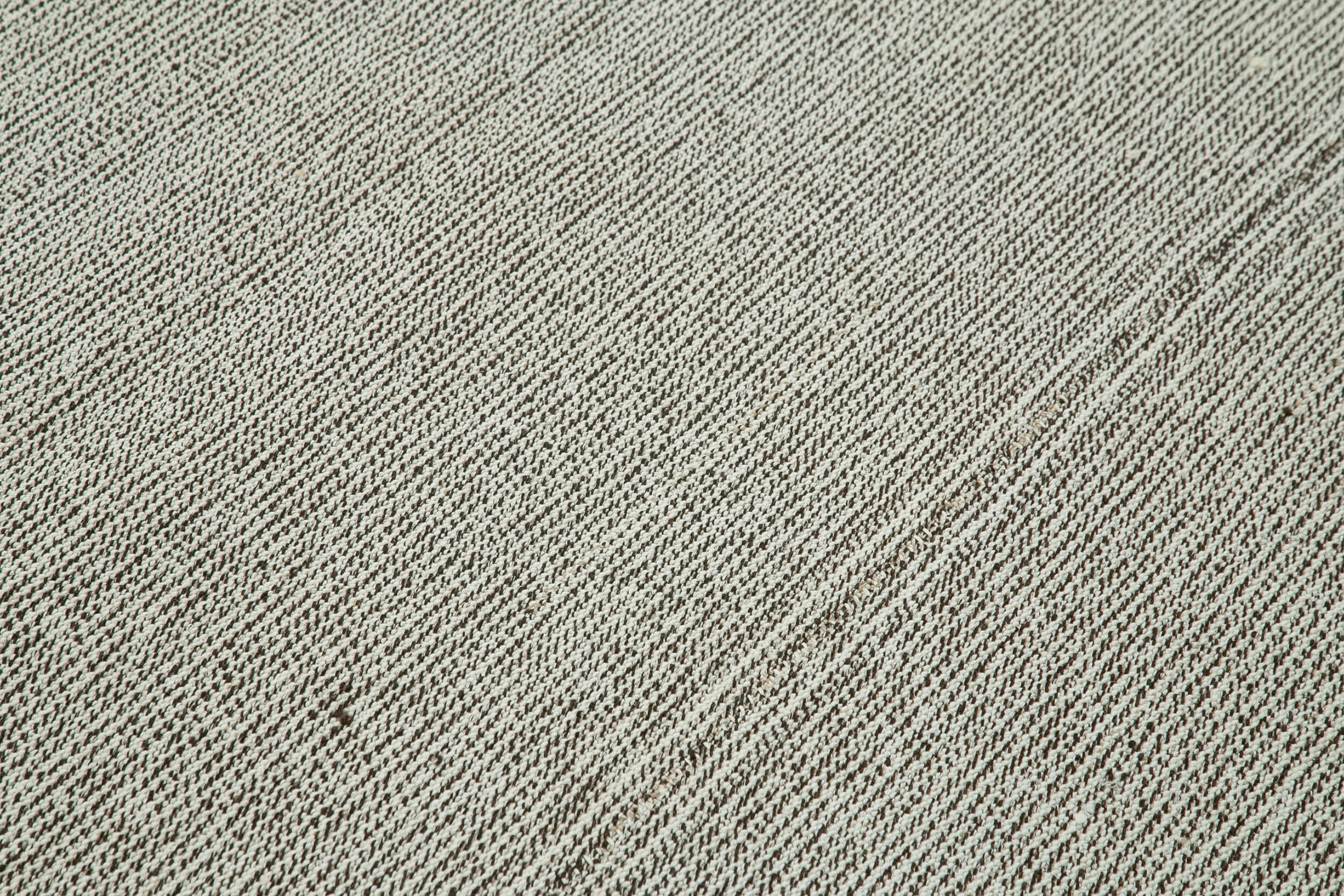 Vintage Flatweave Rug – Handmade Turkish Cotton Wool Area Rug 7'10'' x 9'4'' Grey