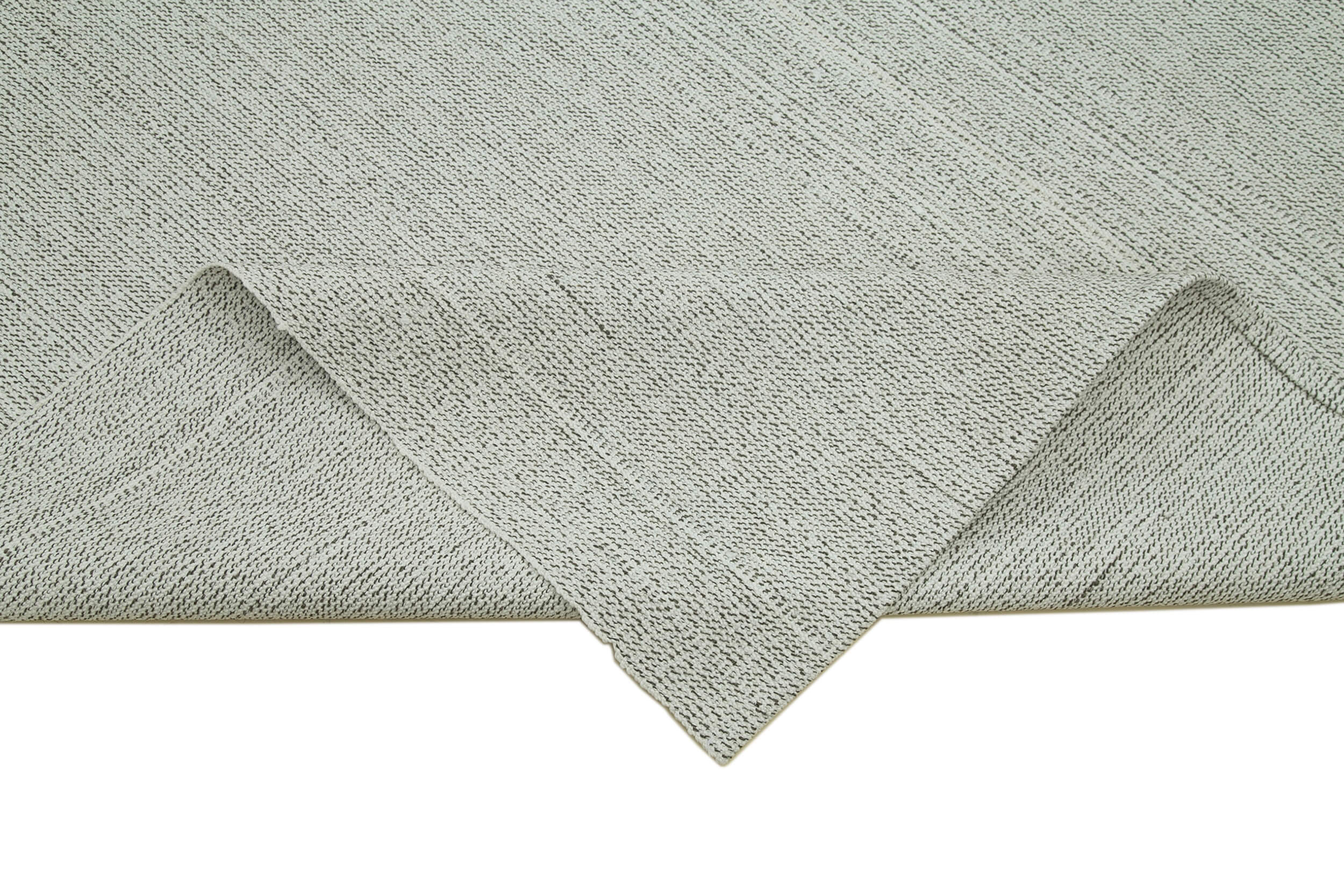Vintage Flatweave Rug – Handmade Area Rug 6'9'' x 11'3'' | Cotton Wool Carpet