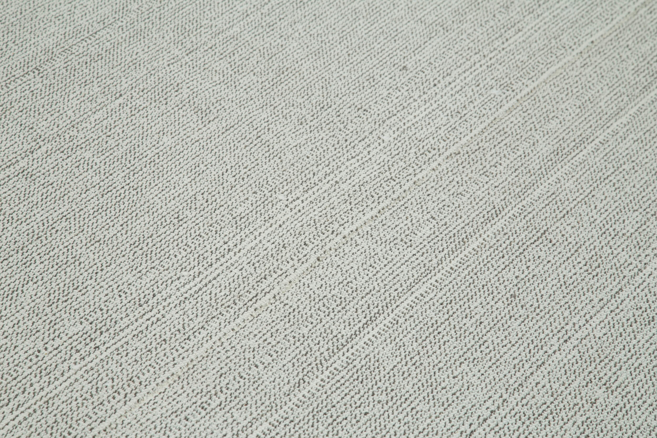 Vintage Flatweave Rug - Handmade Wool Cotton Blend Area Rug 6'8'' x 9'9'' Beige