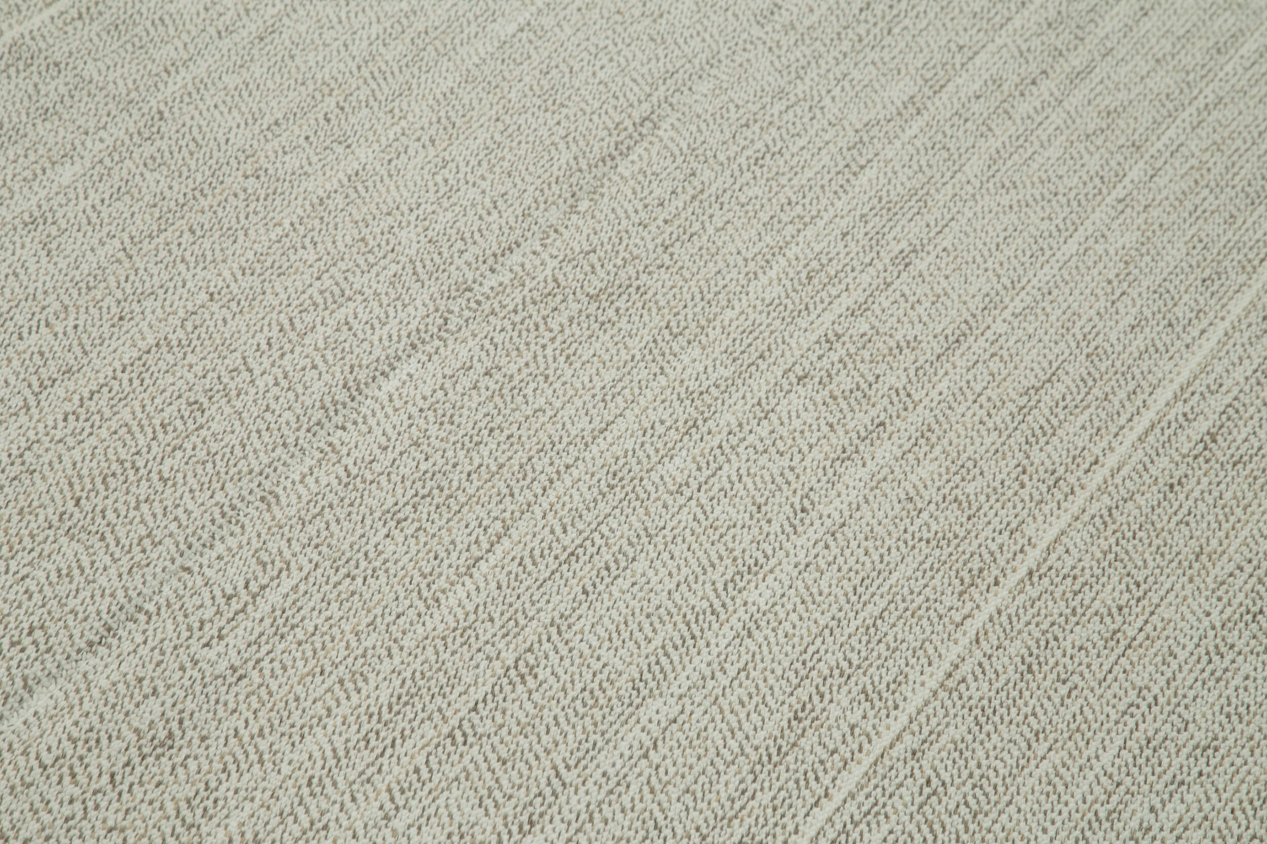 Vintage Flatweave Rug – Handmade Area Rug 6'1''x8'10'' | Beige Wool Carpet