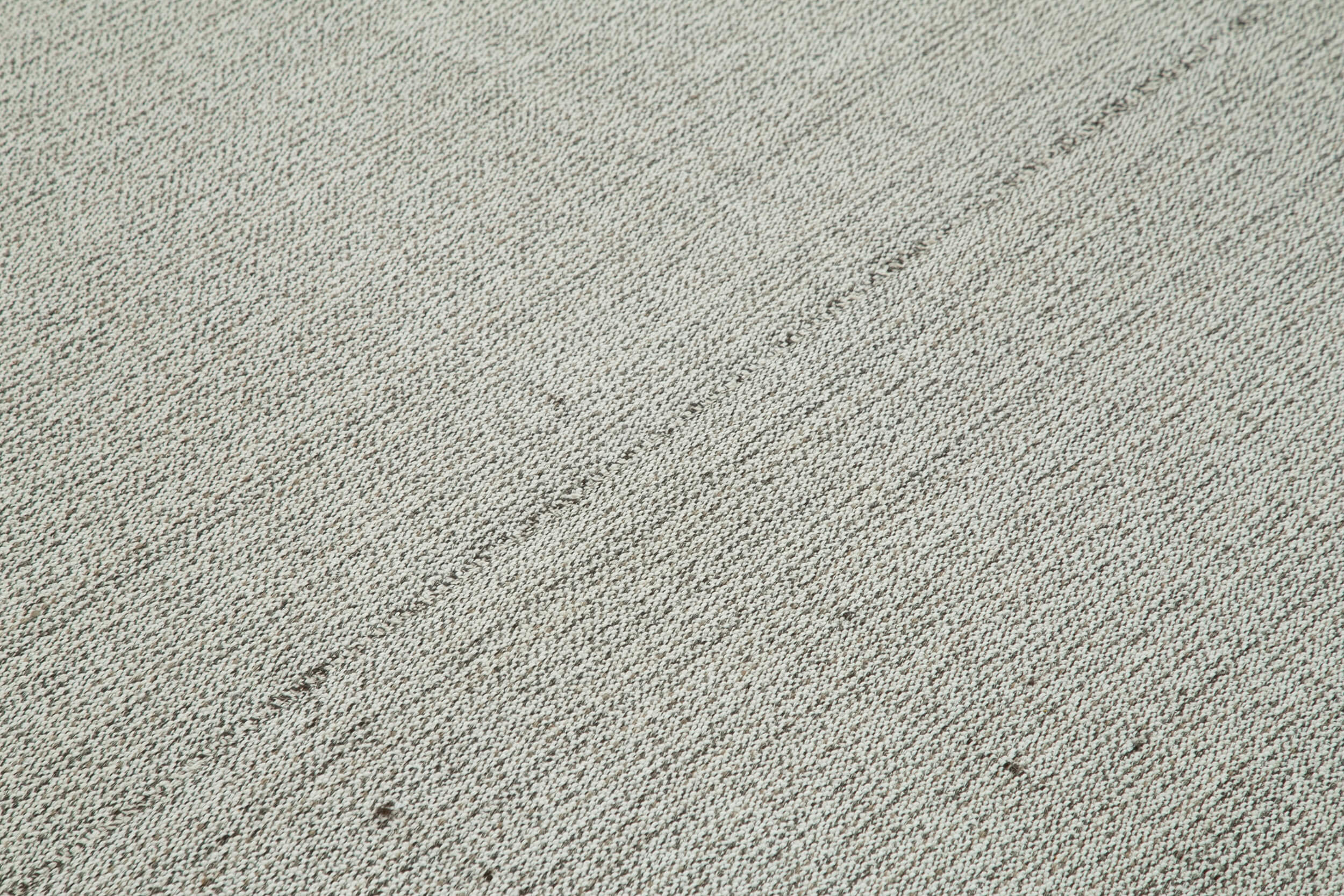 Vintage Flatweave Rug – Handmade Wool Cotton Blend Area Rug 7'0'' x 9'11'' Grey