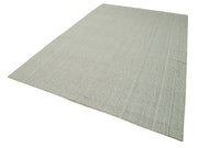 Vintage Flatweave Rug – Handmade Area Rug With Soft Wool Texture 6'8''x10'3''