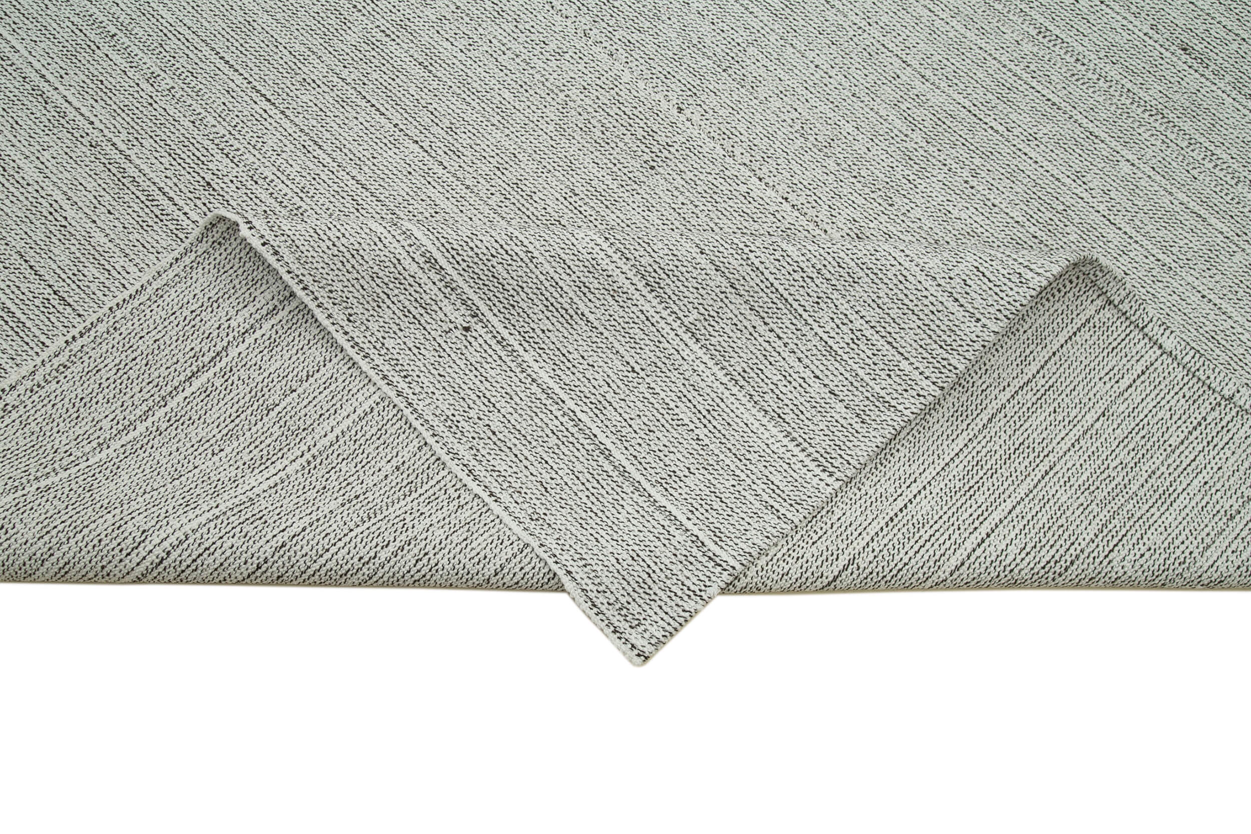 Vintage Flatweave Rug – Handmade Area Rug With Soft Wool Texture 6'8''x10'3''