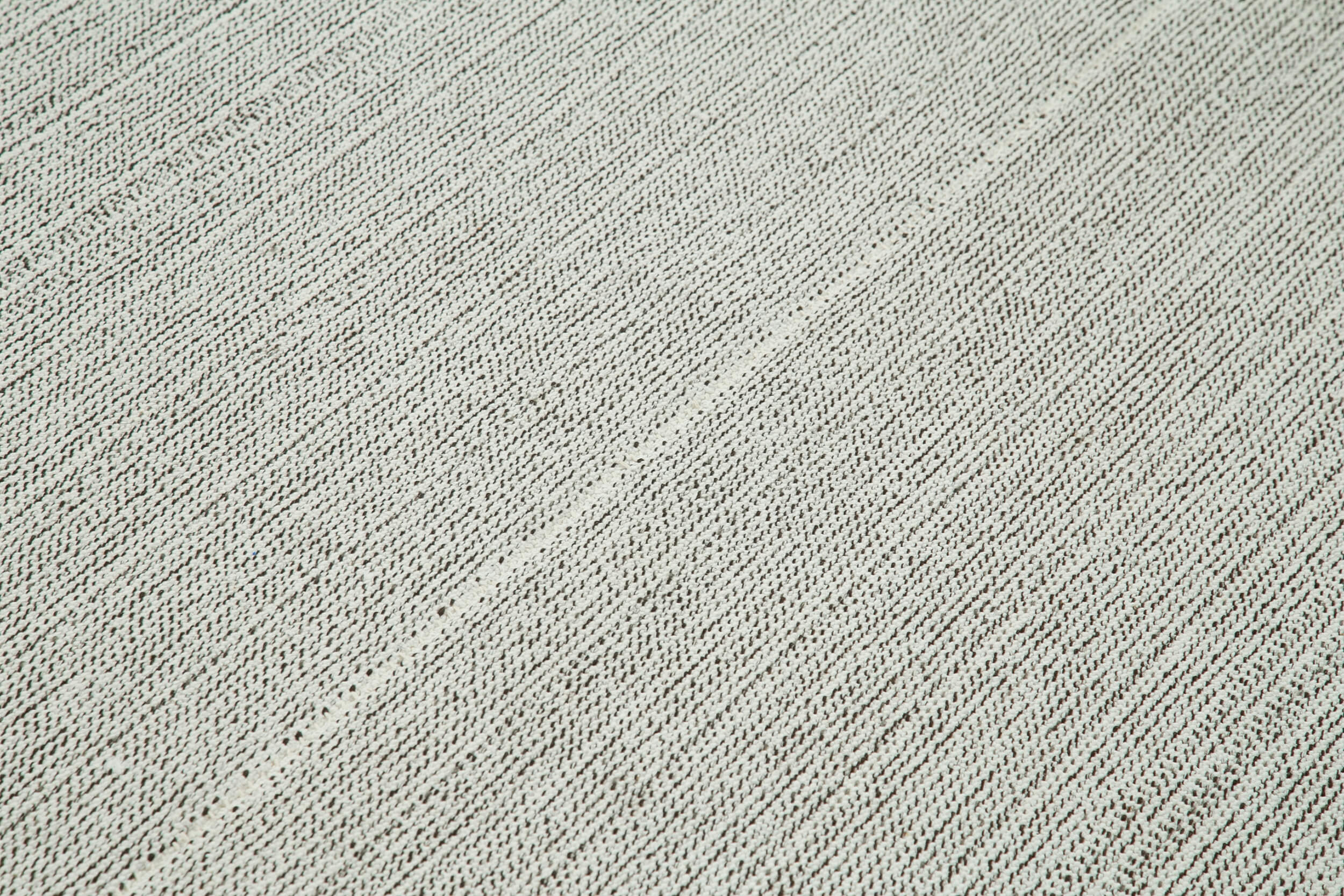 Vintage Flatweave Rug - Handmade Area Rug 6'9'' x 10'0'' Beige Cotton Wool Carpet