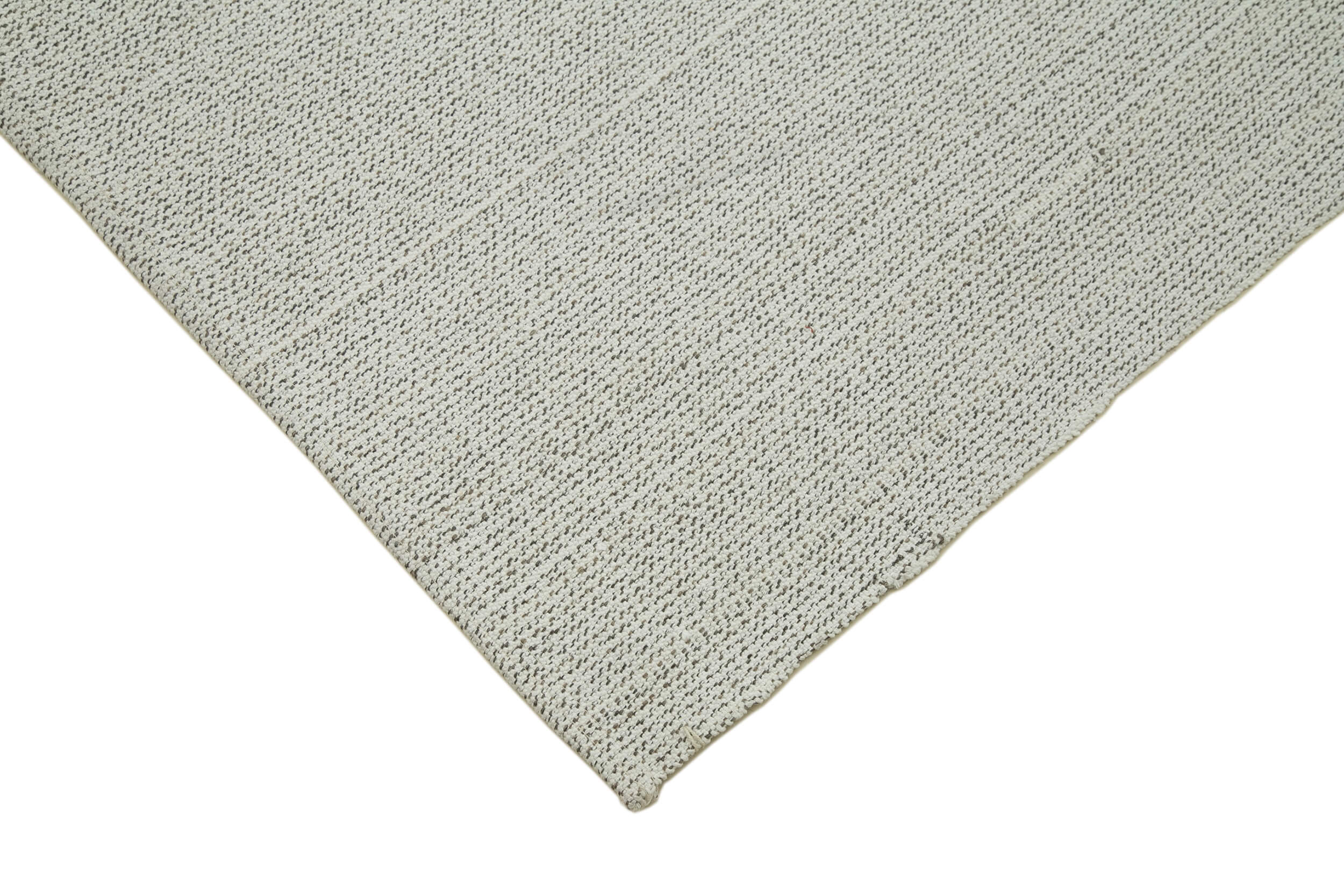 Vintage Flatweave Rug – Hand Knotted Carpet, Beige Area Rug 6'11'' x 8'11''