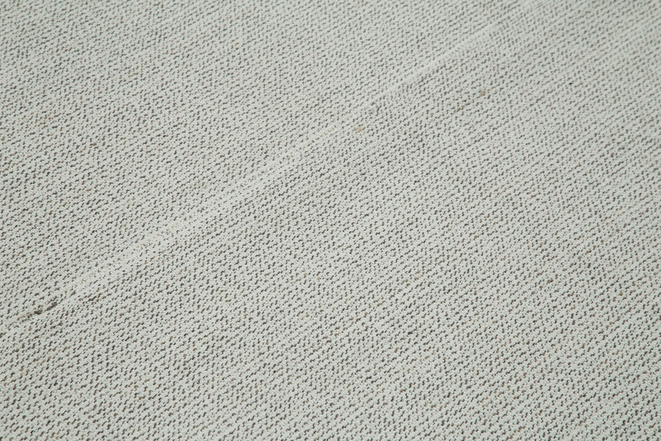 Vintage Flatweave Rug – Hand Knotted Carpet, Beige Area Rug 6'11'' x 8'11''