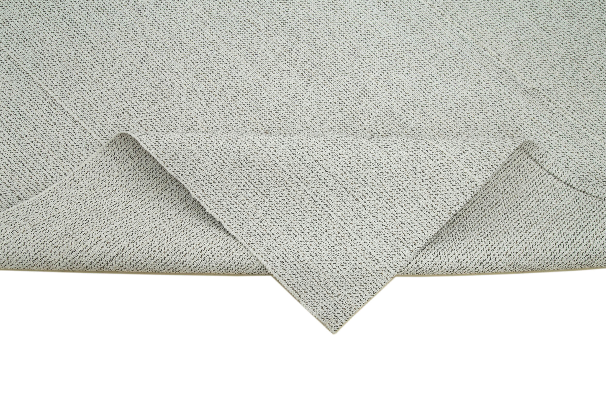 Vintage Flatweave Rug – Hand Knotted Carpet, Beige Area Rug 6'11'' x 8'11''