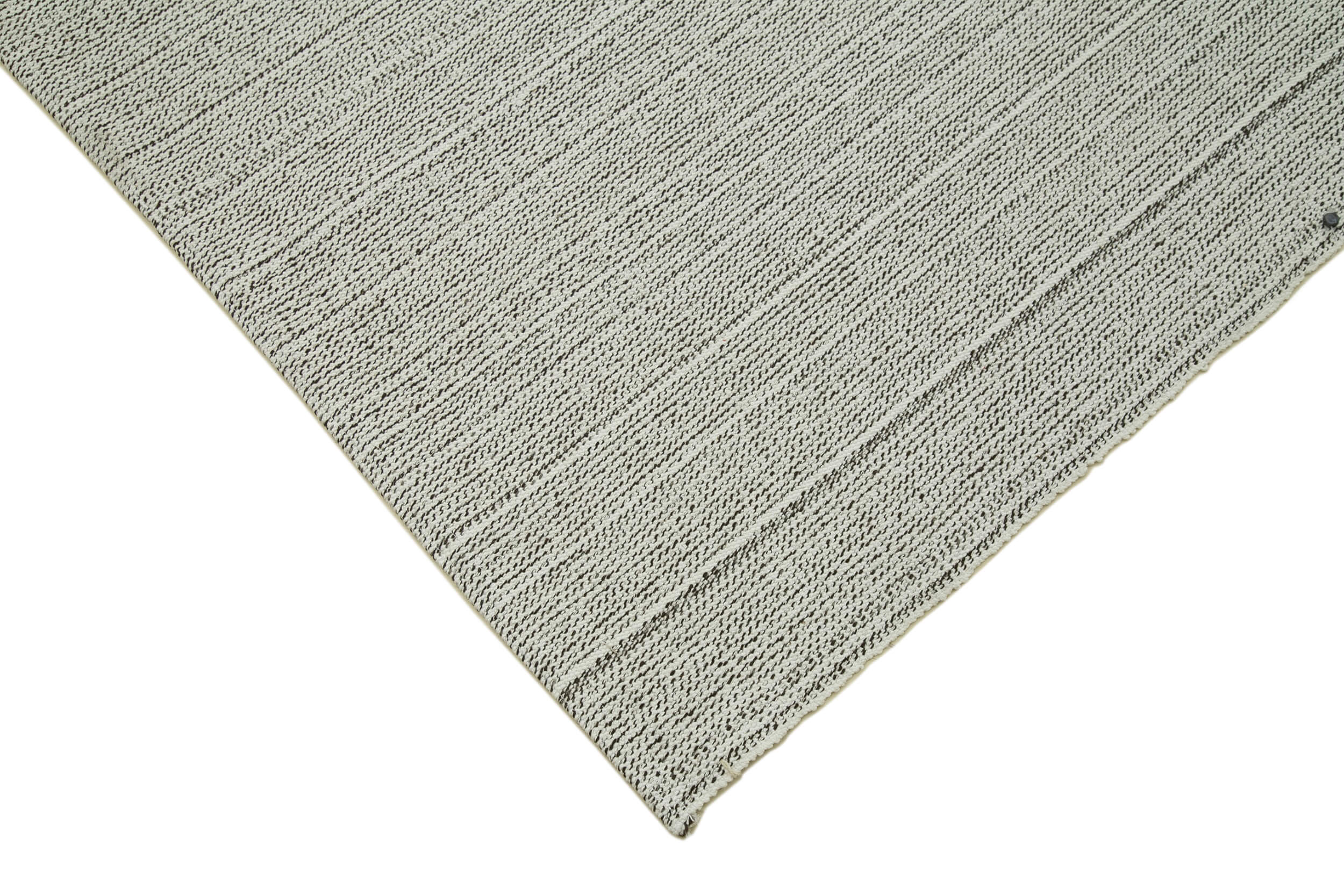 Vintage Flatweave Rug – Handmade Area Rug with Wool Cotton Blend, Beige Vintage Carpet 6'8''x10'