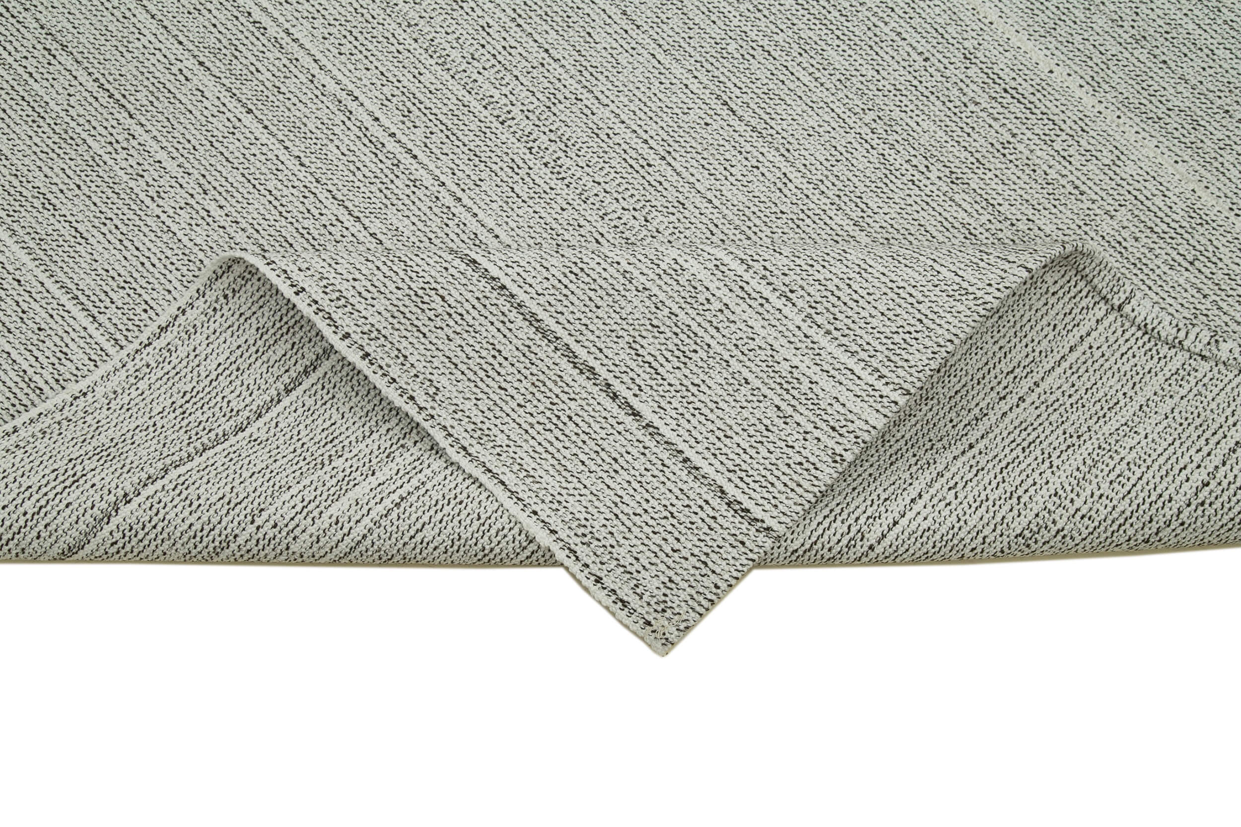 Vintage Flatweave Rug – Handmade Area Rug 6'8''x11'11'' | Cotton Wool Carpet