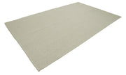 Vintage Flatweave Rug Handmade Area Rug 6'11''x10'11'' - Beige Cotton Wool Carpet