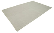 Vintage Flatweave Rug – Handmade Area Rug 6'11''x10'8'' | Cotton Wool Carpet