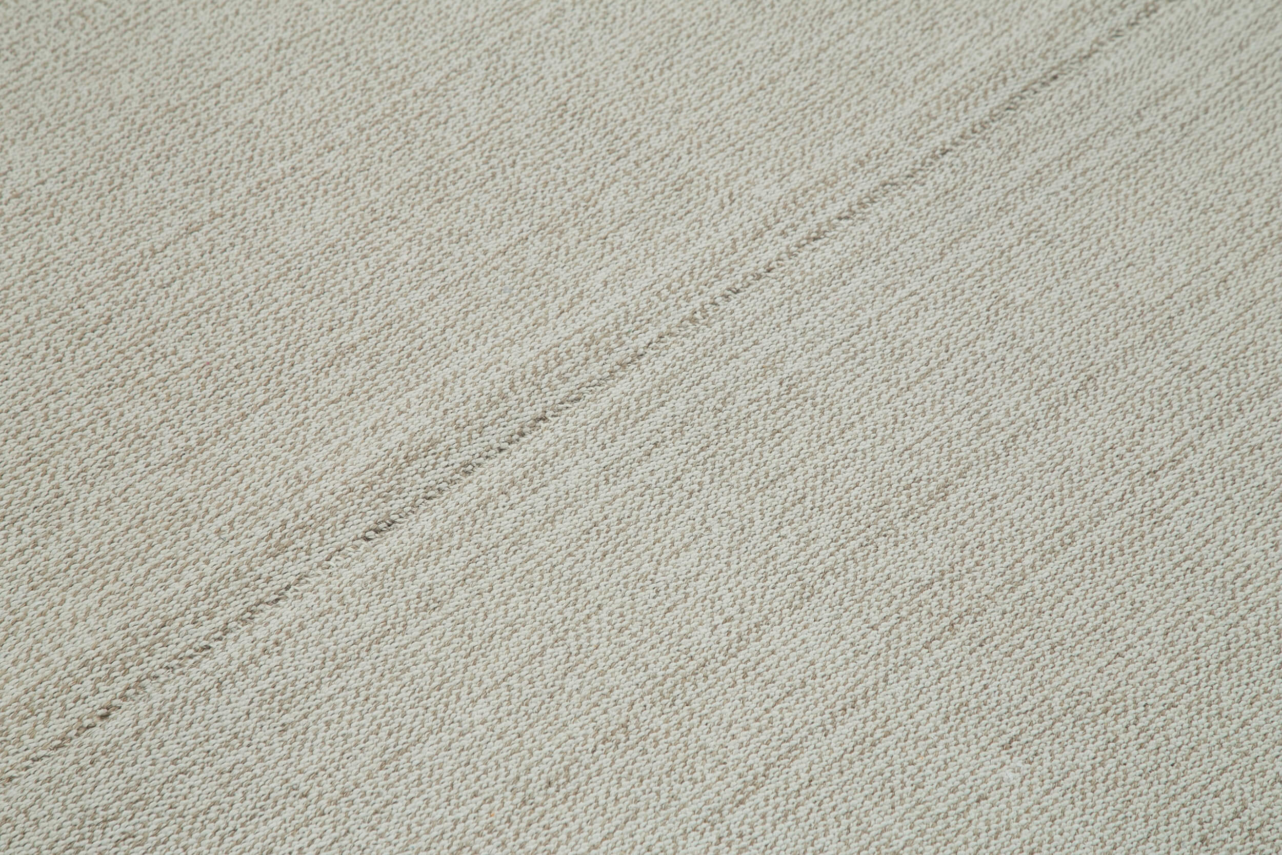 Vintage Flatweave Rug – Handmade Area Rug 6'11''x10'8'' | Cotton Wool Carpet