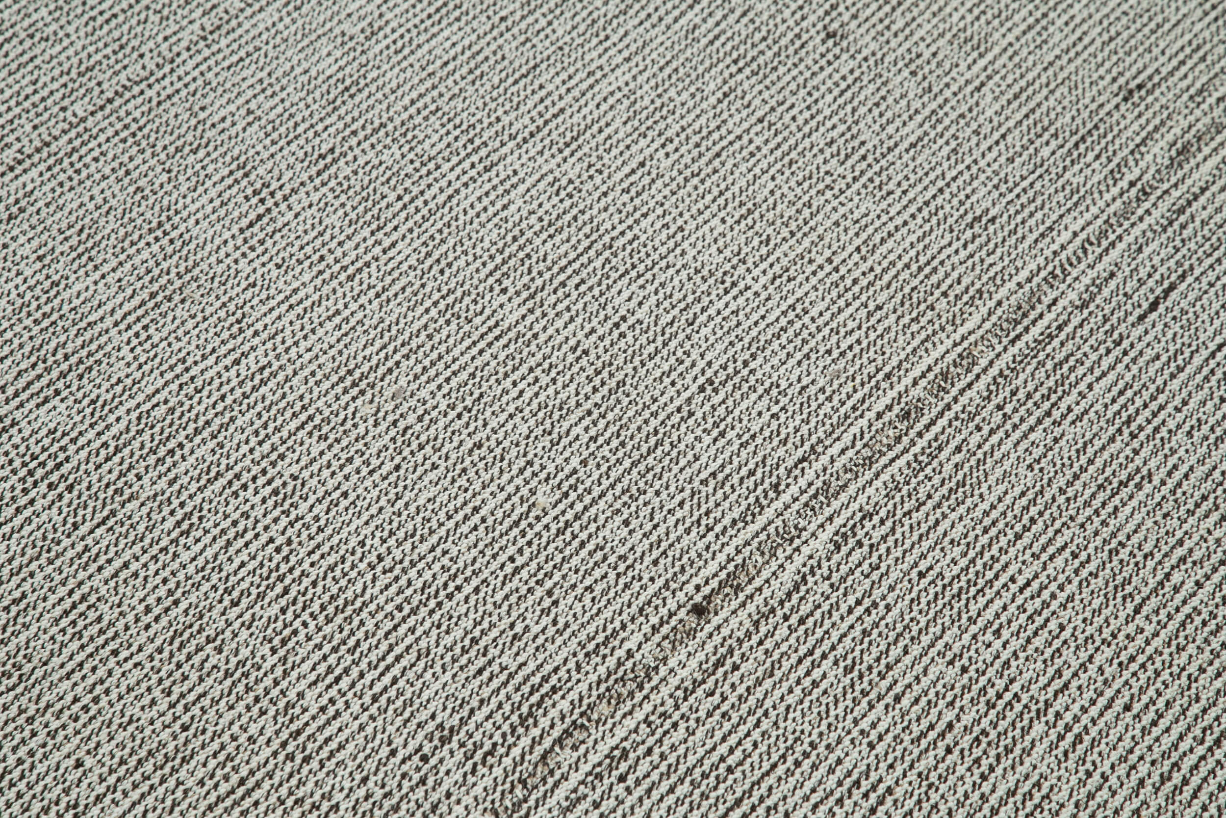 Vintage Flatweave Rug - Hand Woven Area Rug 7'9''x9'3'' | Cotton Wool Grey Carpet