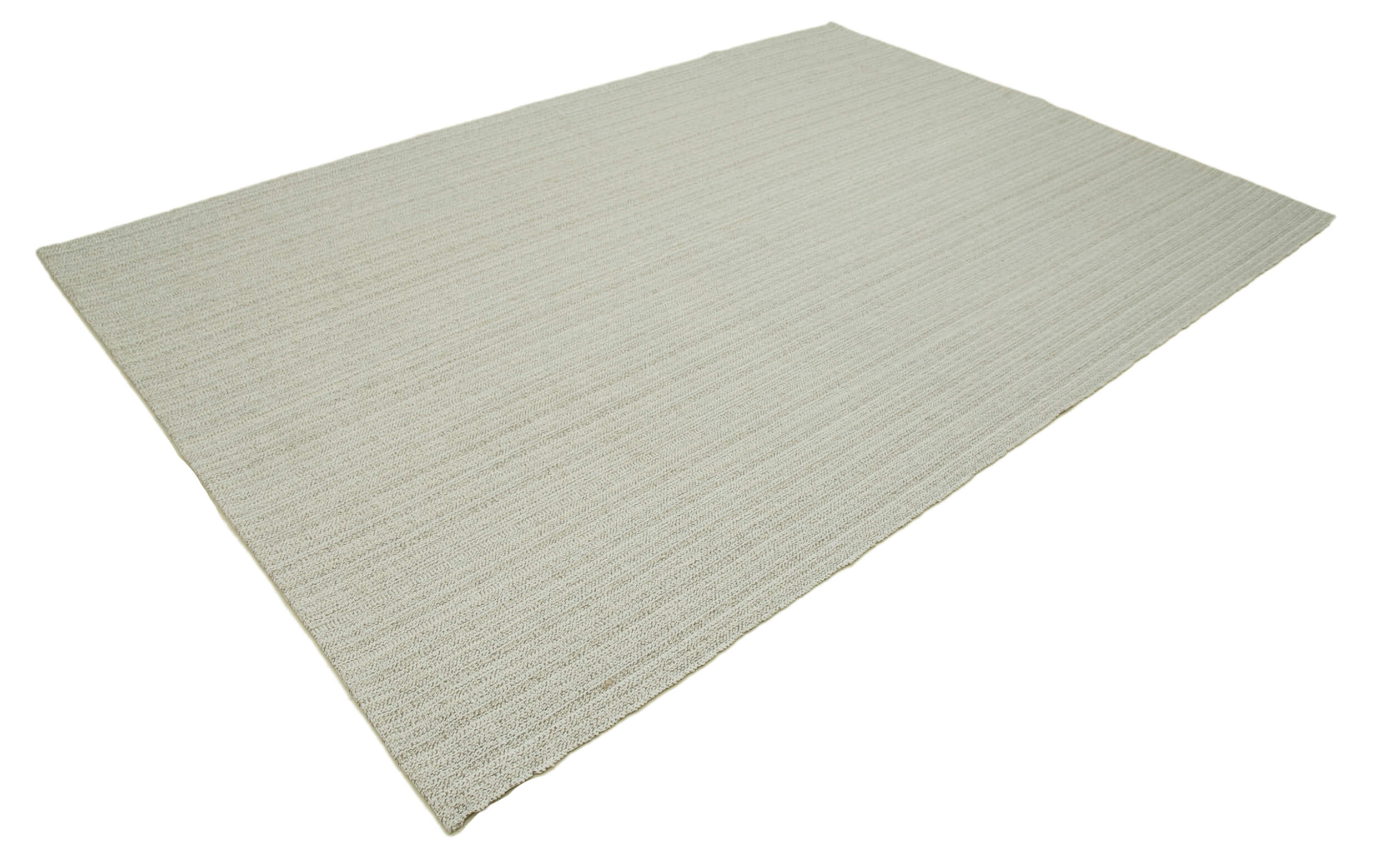 Vintage Flatweave Rug – Handmade Area Rug Cotton Wool Carpet 6'11''x10'0'' Beige