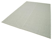 Vintage Flatweave Rug – Handmade Beige Cotton Wool Area Rug 6'9'' x 10'0''