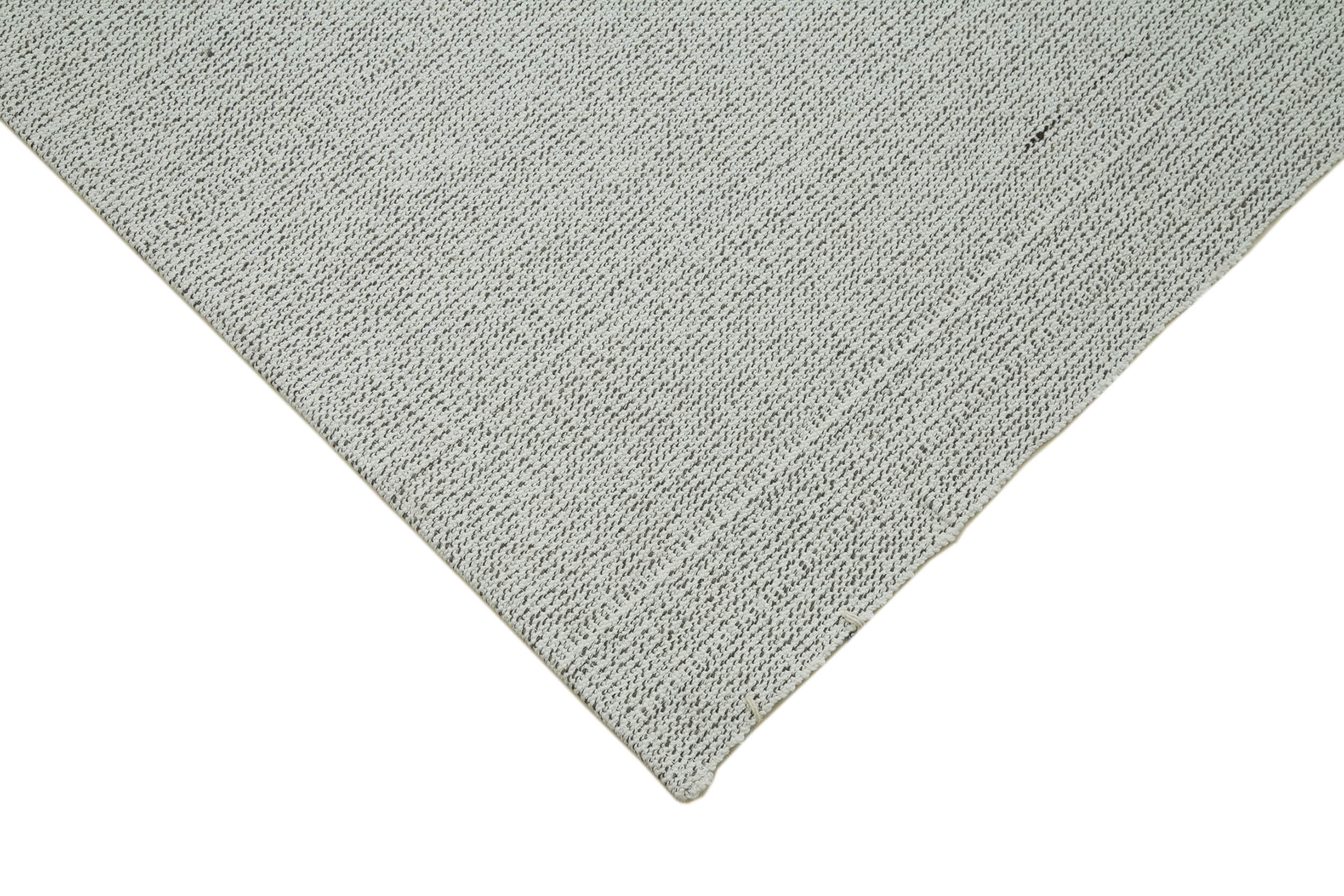 Vintage Flatweave Rug – Handmade Beige Cotton Wool Area Rug 6'9'' x 10'0''