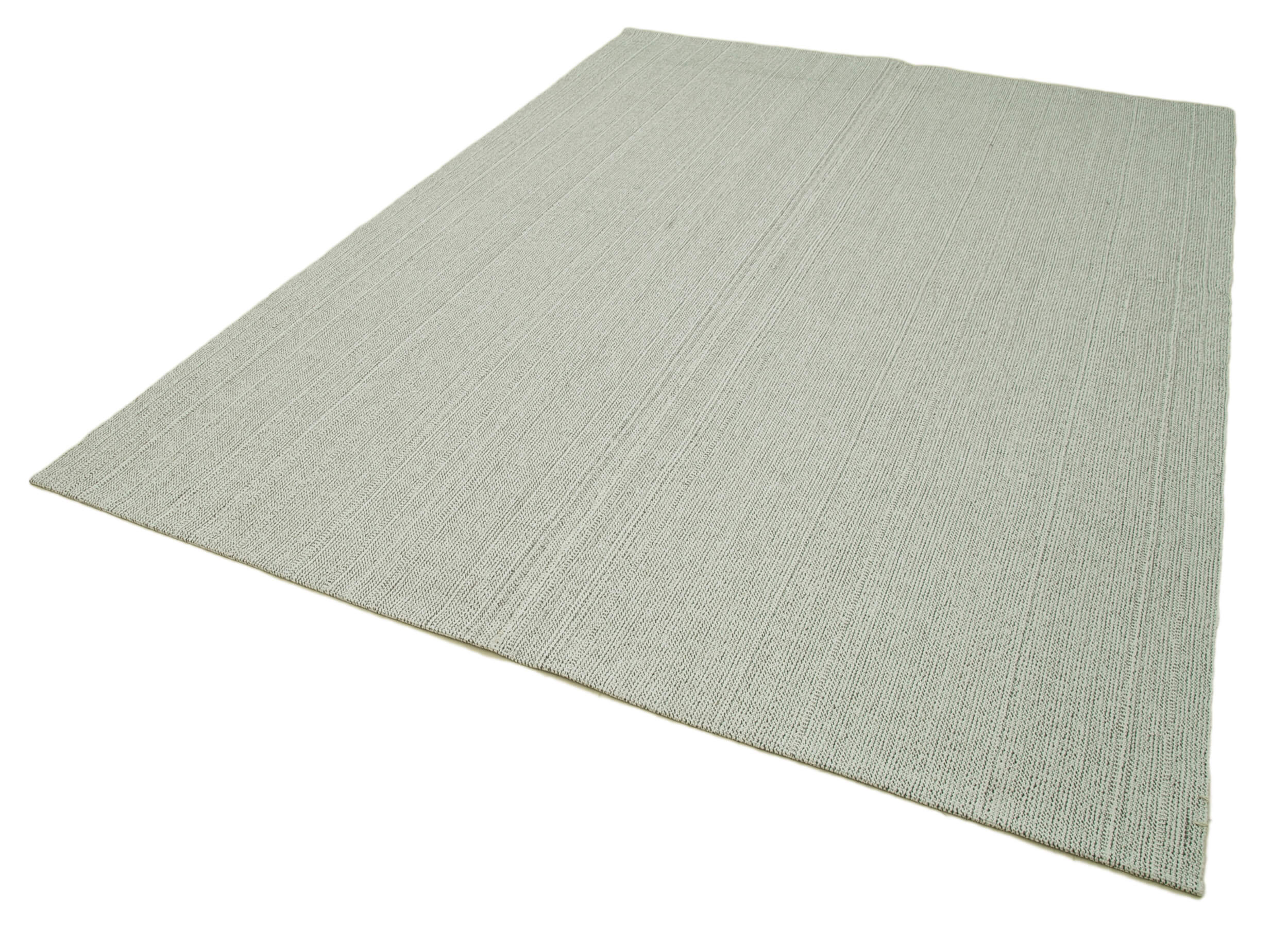 Vintage Flatweave Rug - Handmade Area Rug 6'8''x9'4'' | Cotton Wool Carpet