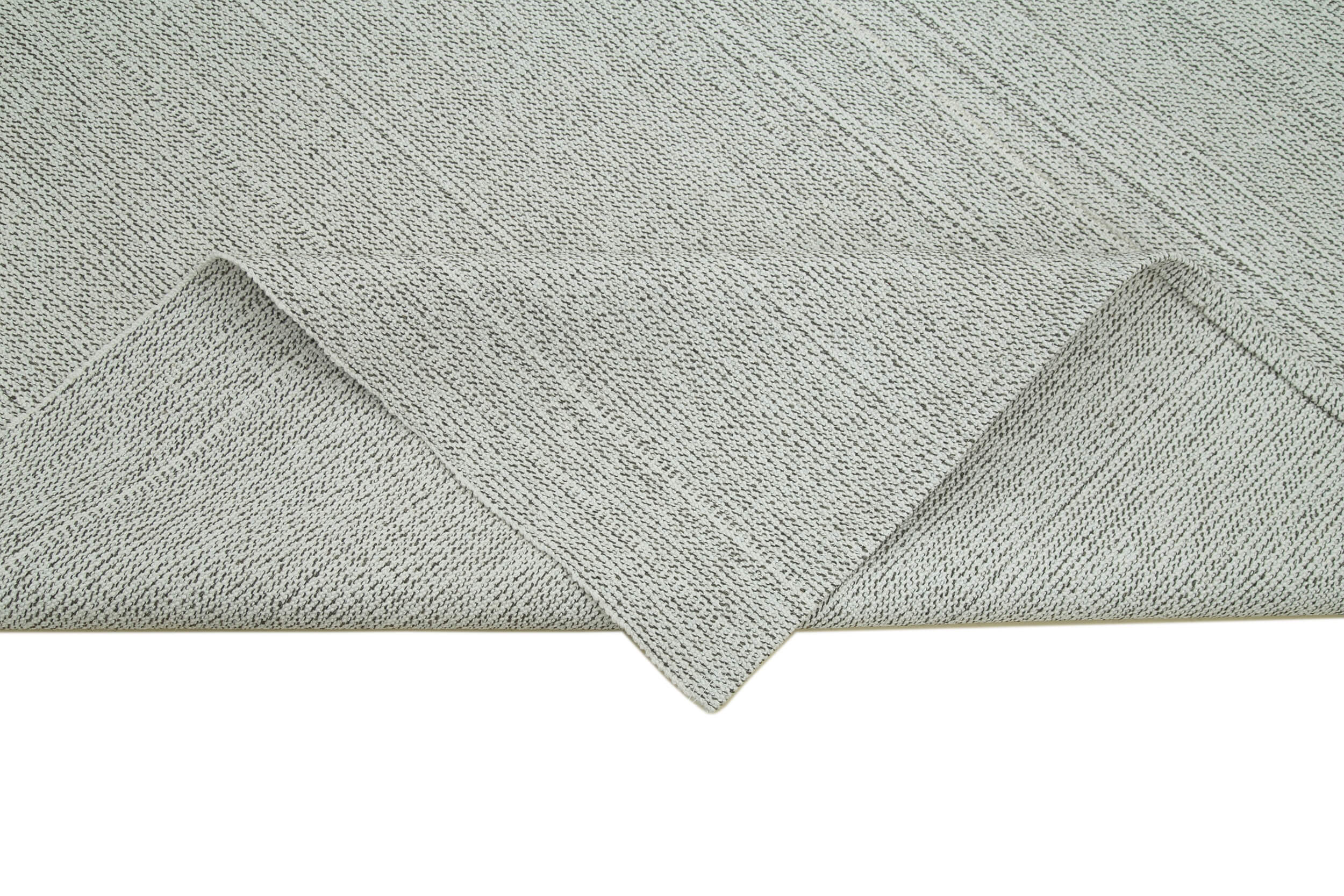 Vintage Flatweave Rug - Handmade Area Rug 6'8''x9'4'' | Cotton Wool Carpet