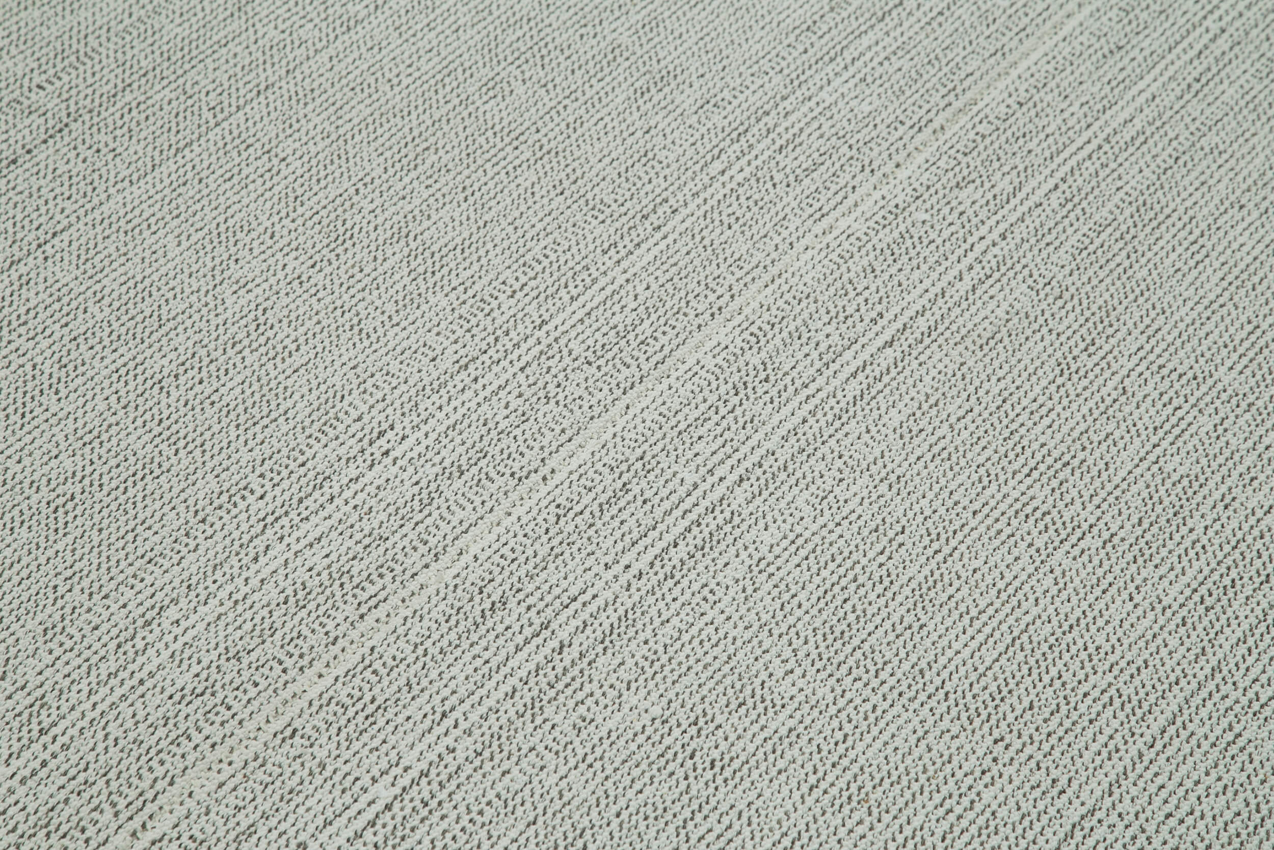 Vintage Flatweave Rug Handmade Area Rug - Beige Cotton Wool Carpet 6'9" x 10'8"
