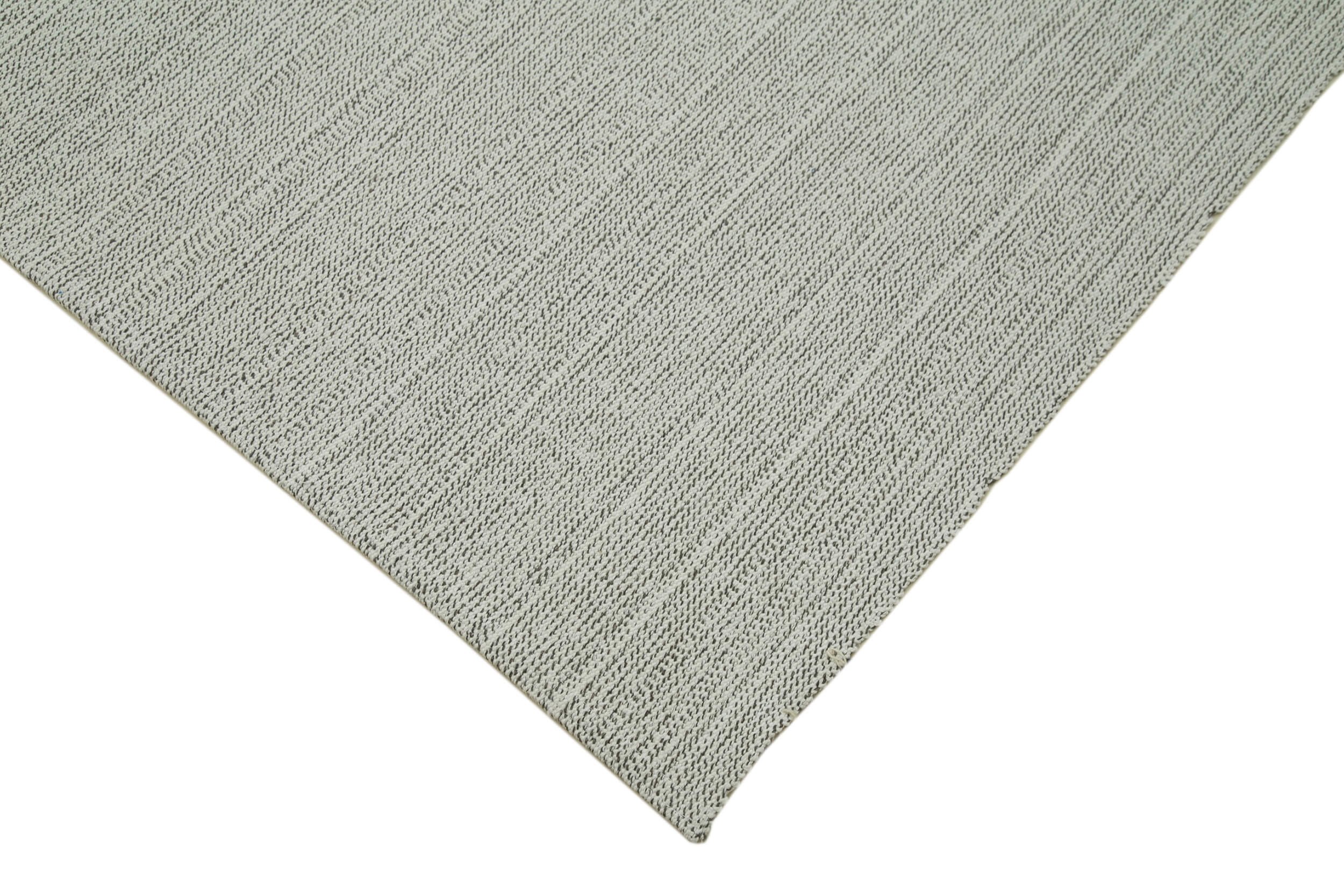 Vintage Flatweave Rug – Handmade Area Rug Cotton Wool Carpet 6'9''x10'6'' Beige