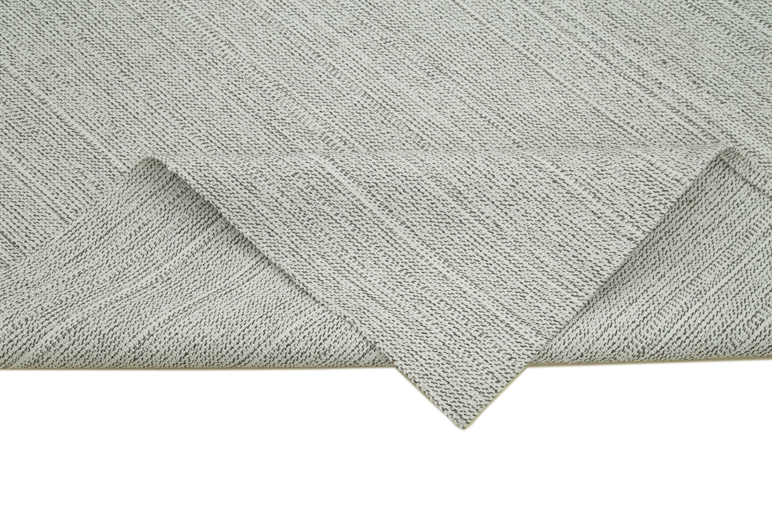 Vintage Flatweave Rug – Handmade Area Rug Cotton Wool Carpet 6'9''x10'6'' Beige