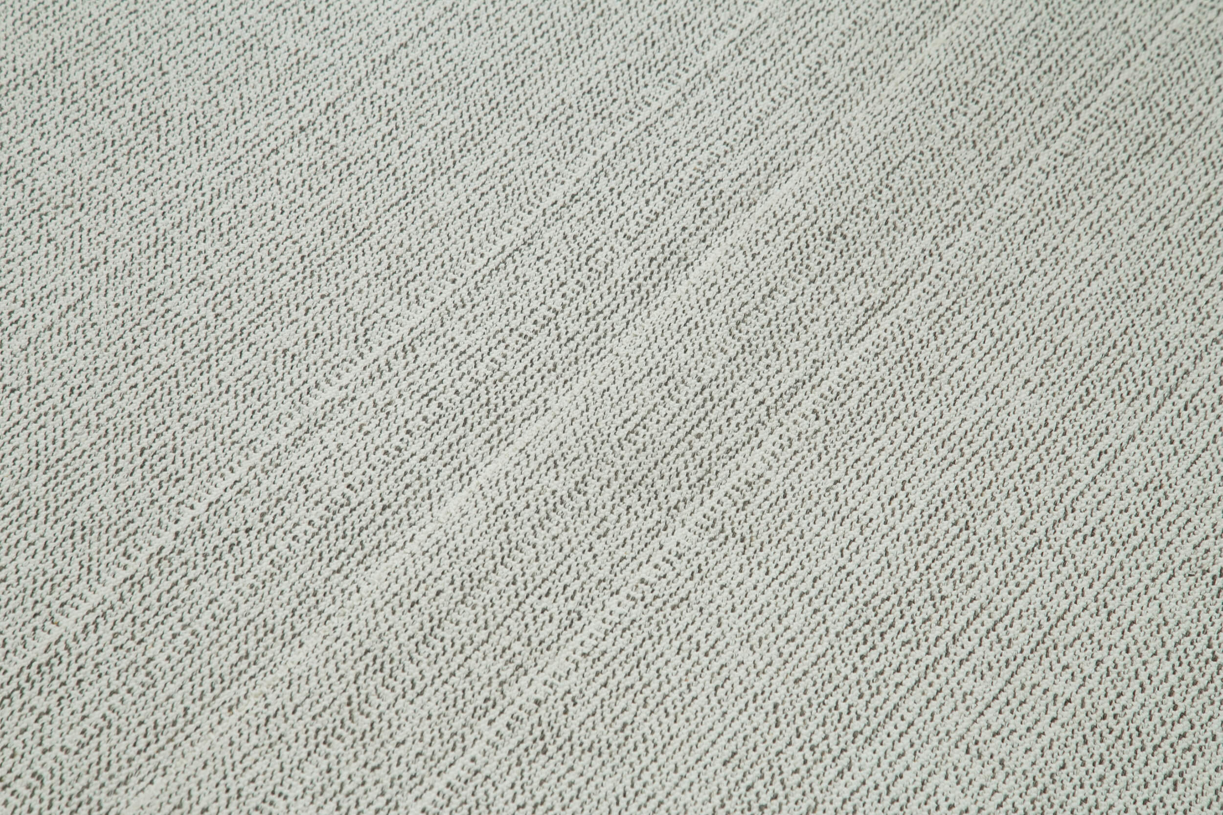 Vintage Flatweave Rug Handmade Area Rug 6'8''x10'0'' - Beige Cotton Wool Carpet