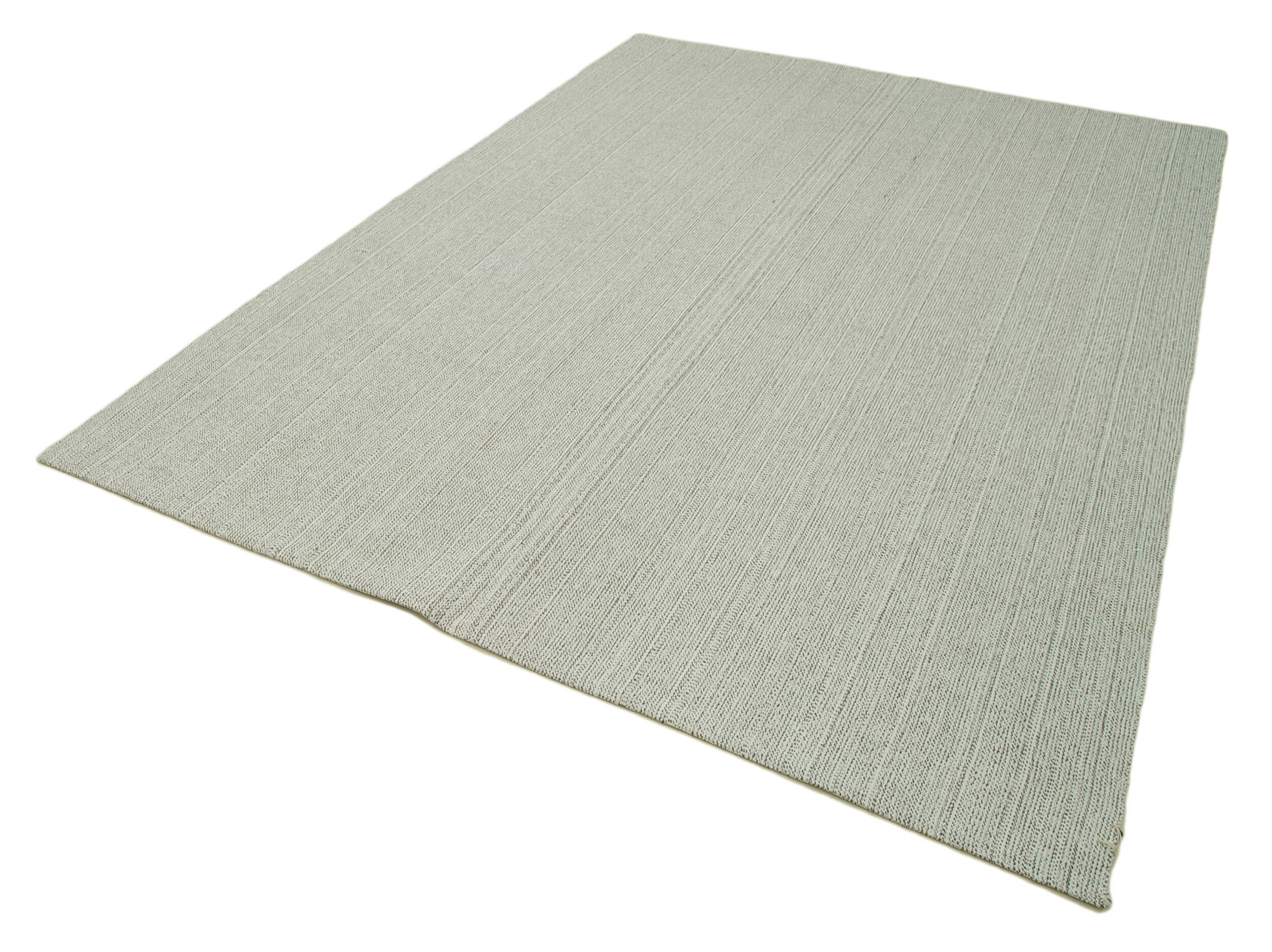Vintage Flatweave Rug – Handmade Area Rug 6'8''x9'4'' | Durable Wool Cotton Carpet