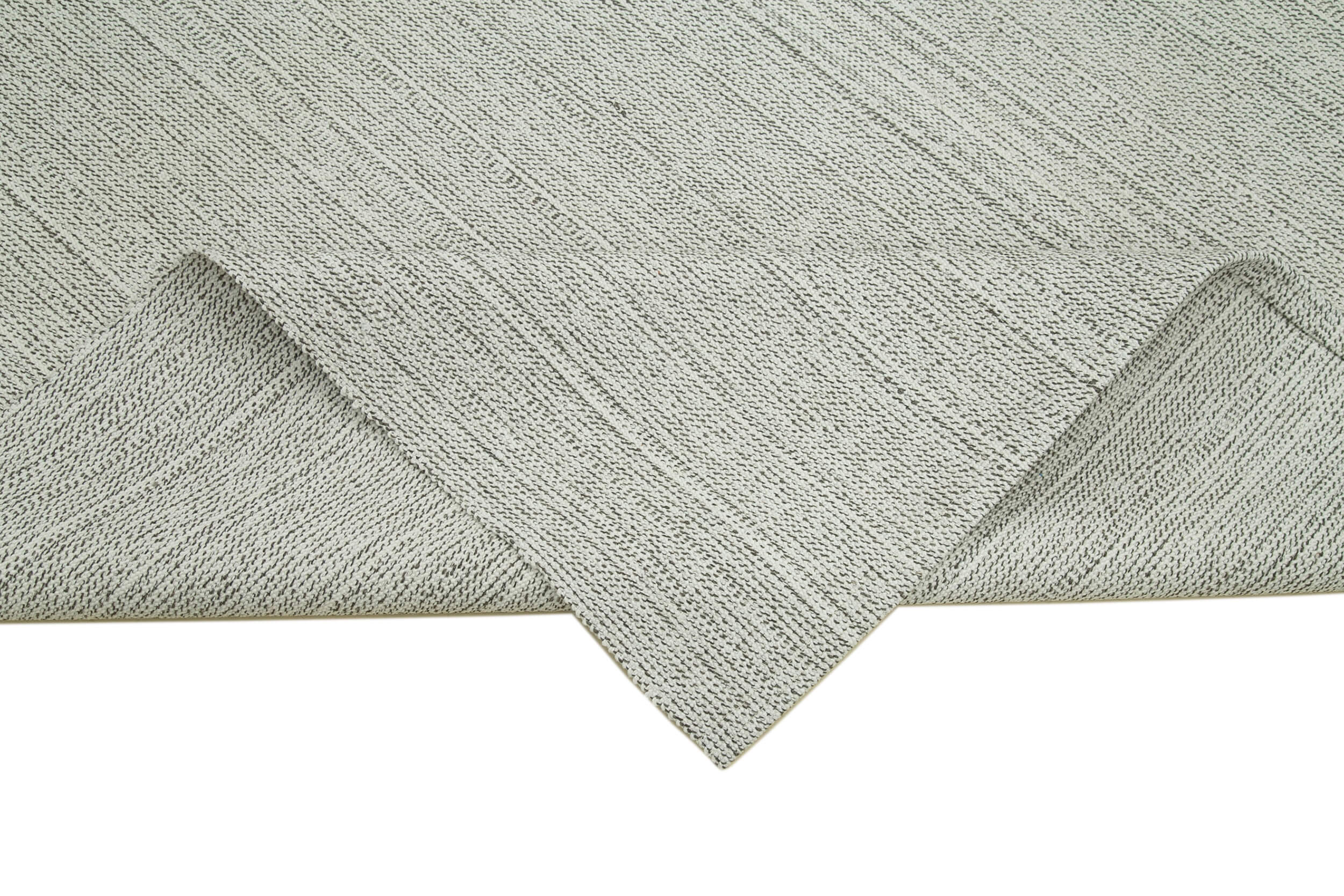 Vintage Flatweave Rug – Handmade Area Rug 6'8''x9'4'' | Durable Wool Cotton Carpet