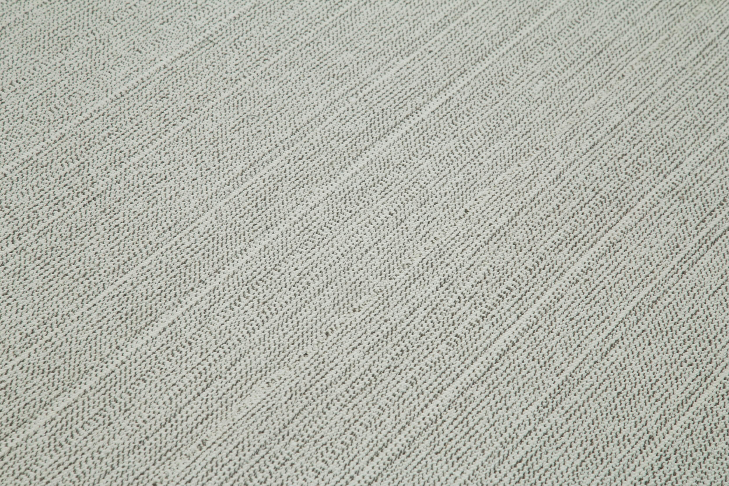 Vintage Flatweave Rug - Handmade Area Rug 6'9''x9'10'' Beige Cotton Wool Carpet