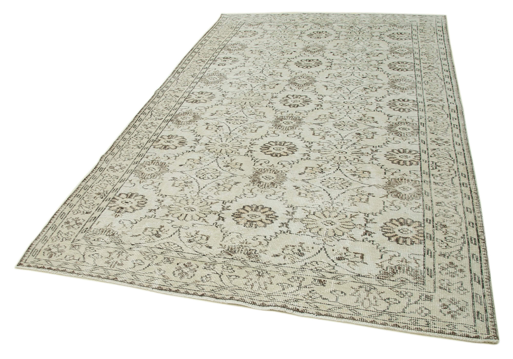 Handmade Wool Area Rug – Hand Woven Carpet, Neutral Color Rug, Traditional Hand Knotted