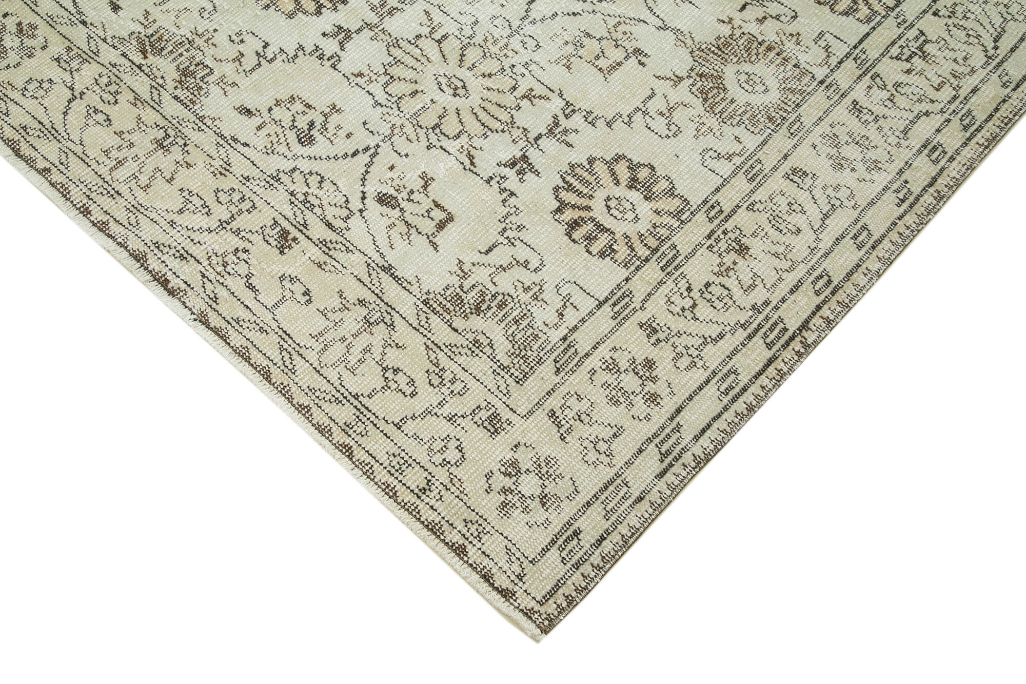 Handmade Wool Area Rug – Hand Woven Carpet, Neutral Color Rug, Traditional Hand Knotted