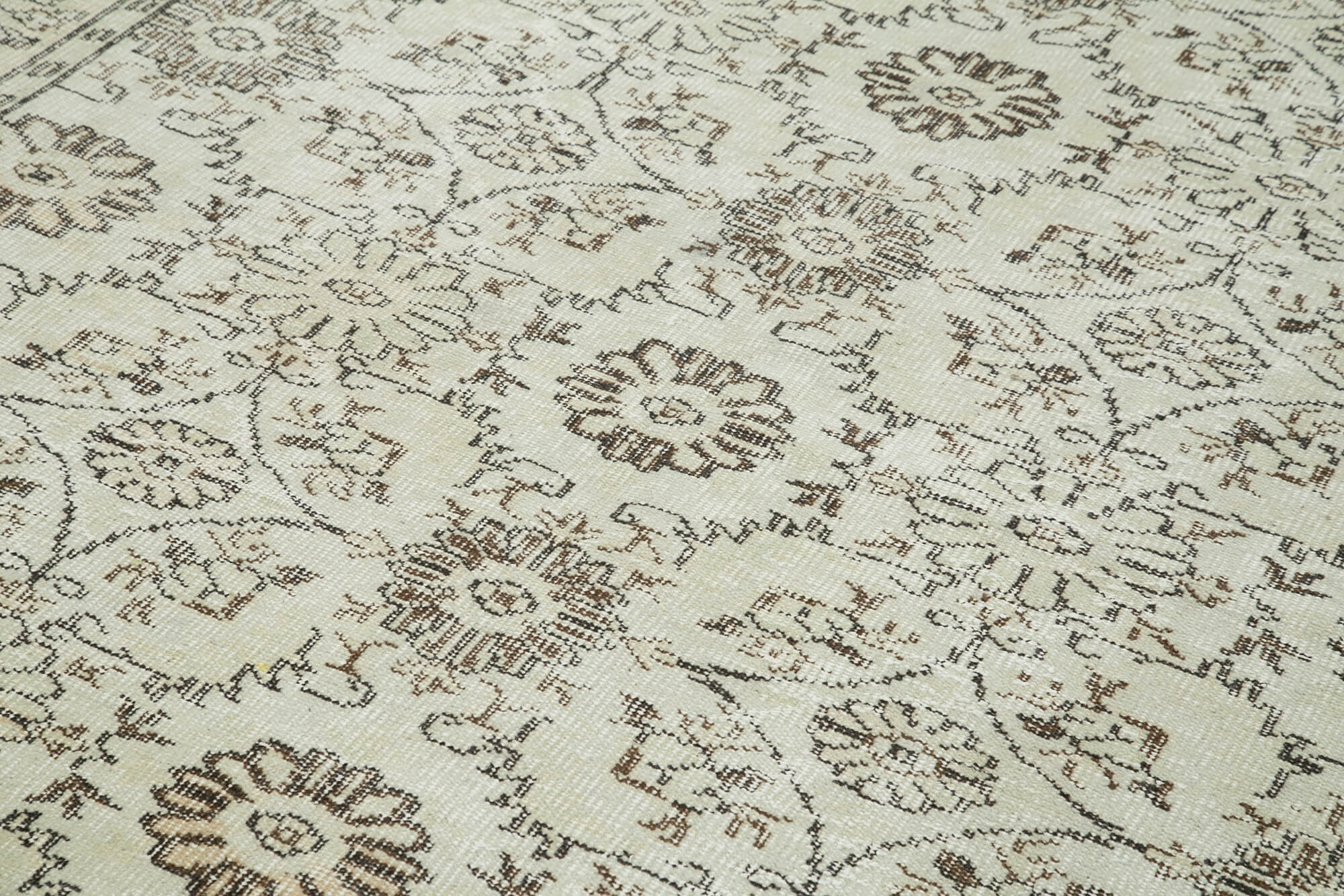 Handmade Wool Area Rug – Hand Woven Carpet, Neutral Color Rug, Traditional Hand Knotted
