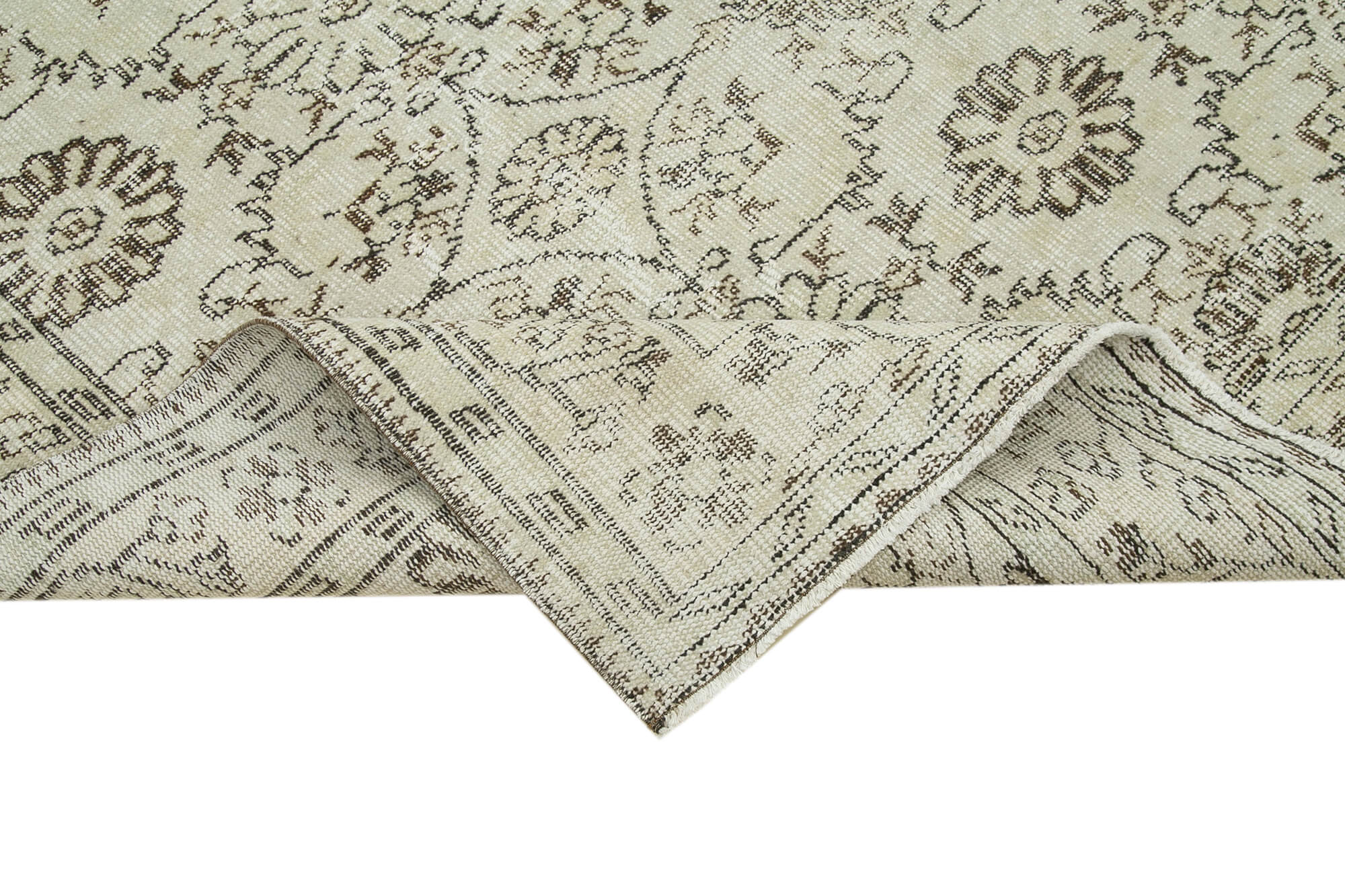 Handmade Wool Area Rug – Hand Woven Carpet, Neutral Color Rug, Traditional Hand Knotted